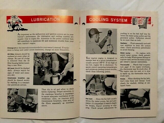 Champion Spark Plug Tractor Maintenance Brochure from 1958