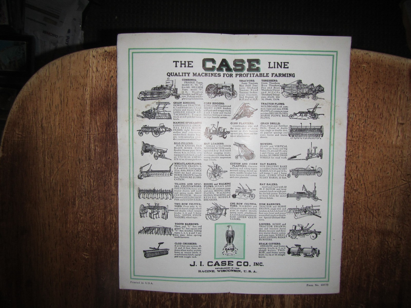 Case Osborne Grain Binder Hay Loader Sales Brochure Lot of 2 Original Fold outs
