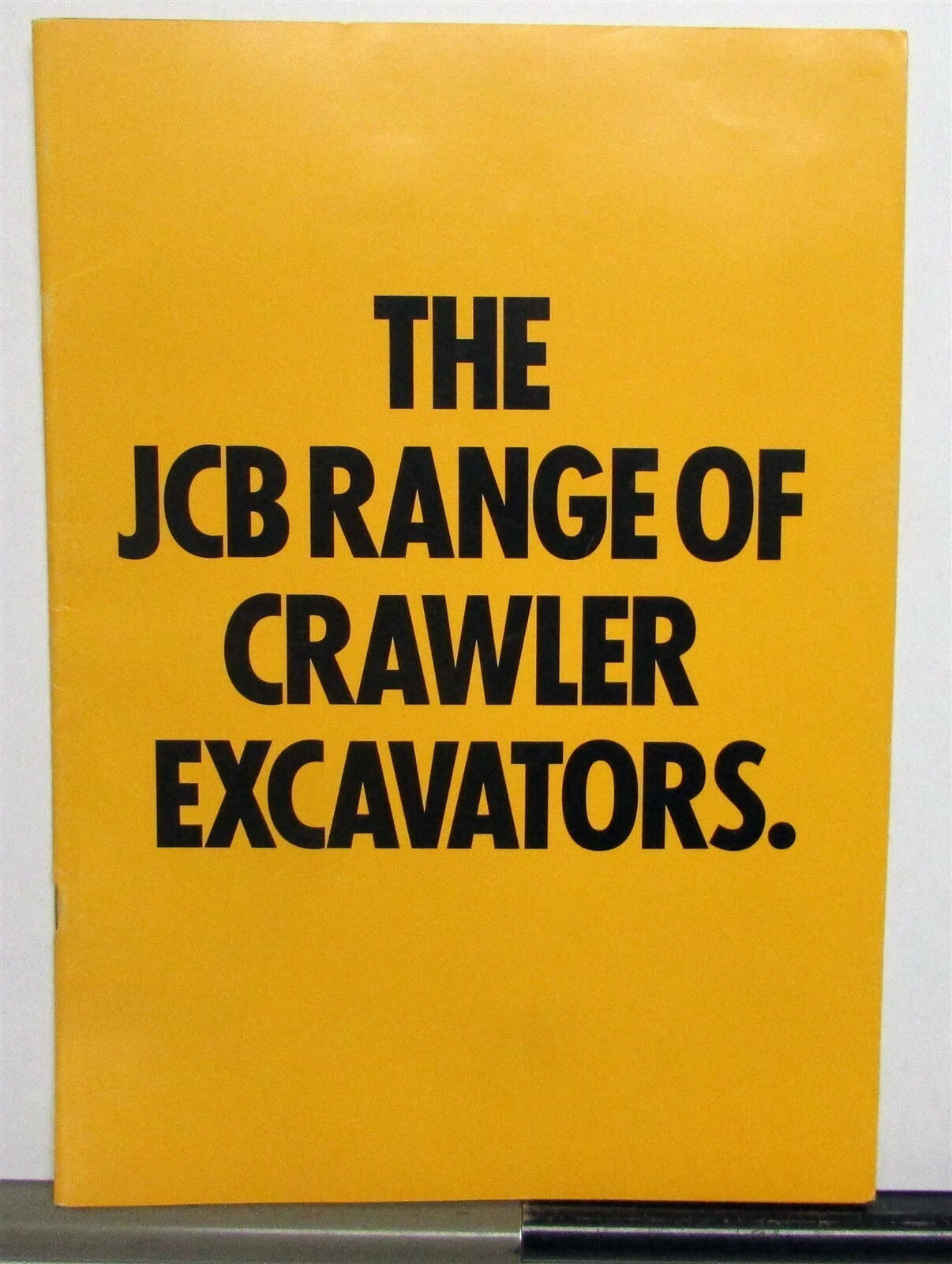 1992 JCB Crawler Excavators Specifications Construction Sales Brochure