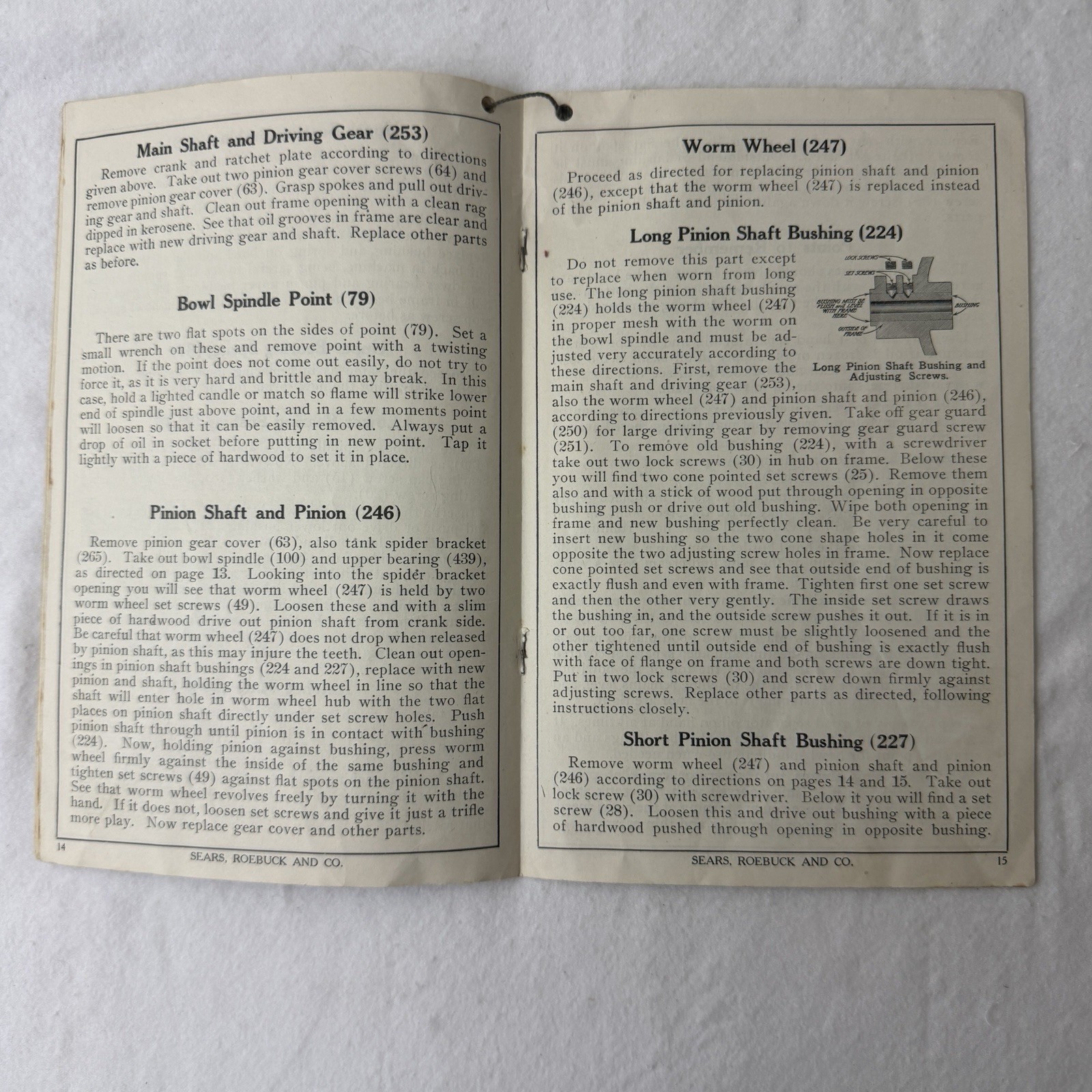 Vintage Economy King Cream Separator Manual Sears Roebuck No 12 14 16 18 Parts