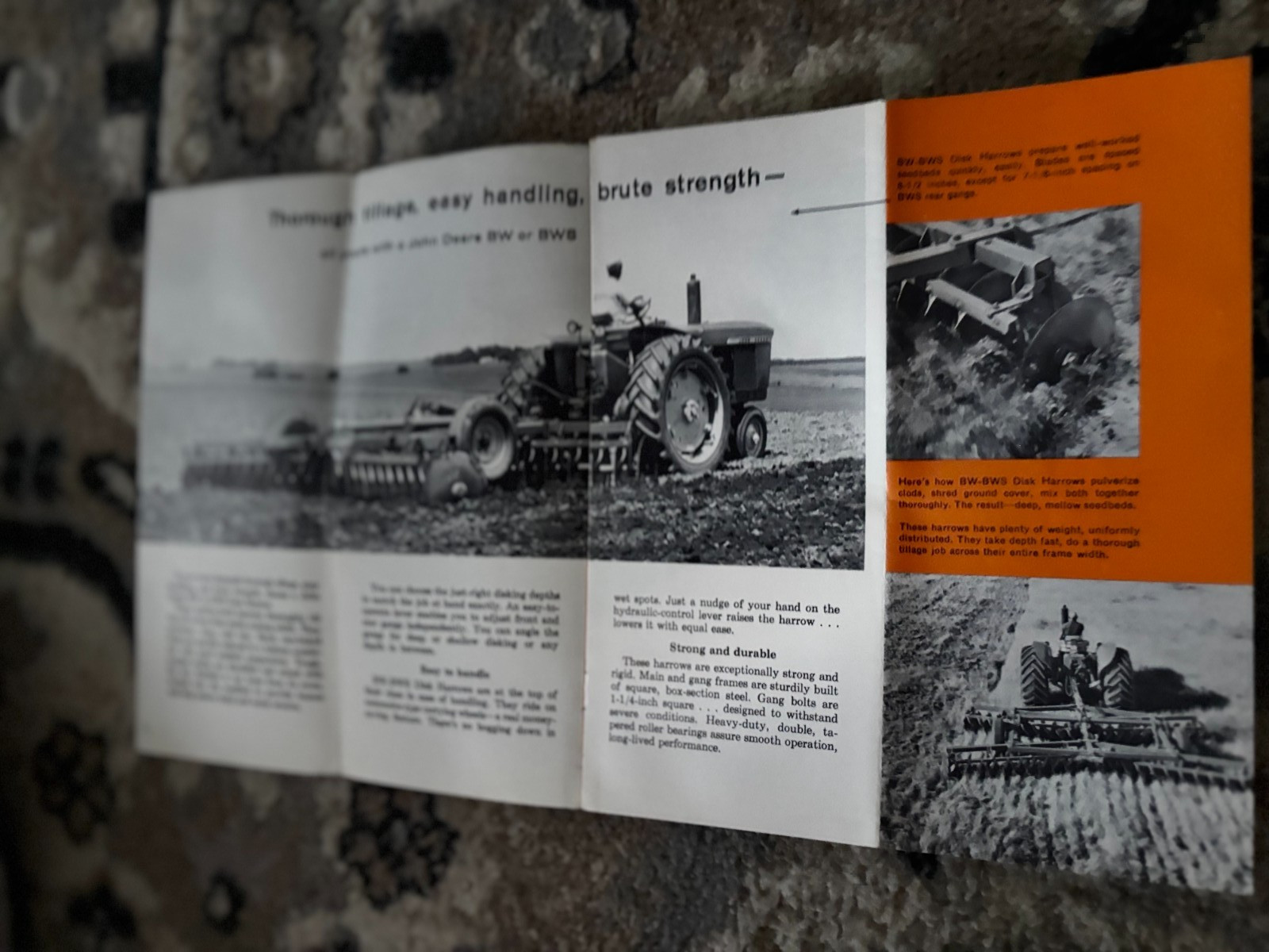 John Deere BW-BWS Heavy Duty Disc Harrows for 1961 Brochure DCPA26