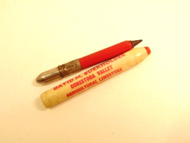bullet pen: ad for David Burkholder Conestoga Valley Agricultural Limestone