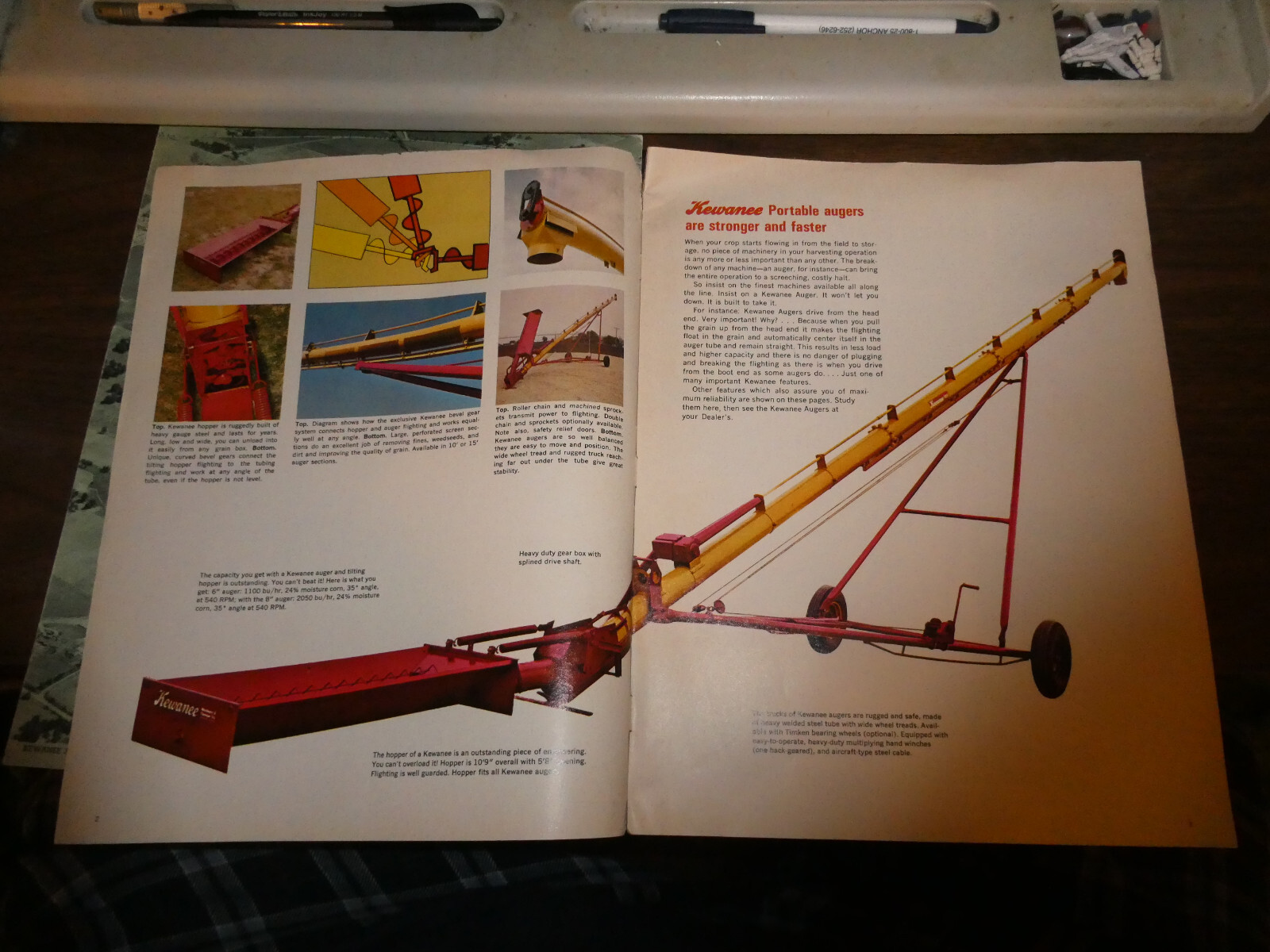 lot 2 Vintage Kewanee Brochure Ad Flyer Farm Equipment Farming Tractor