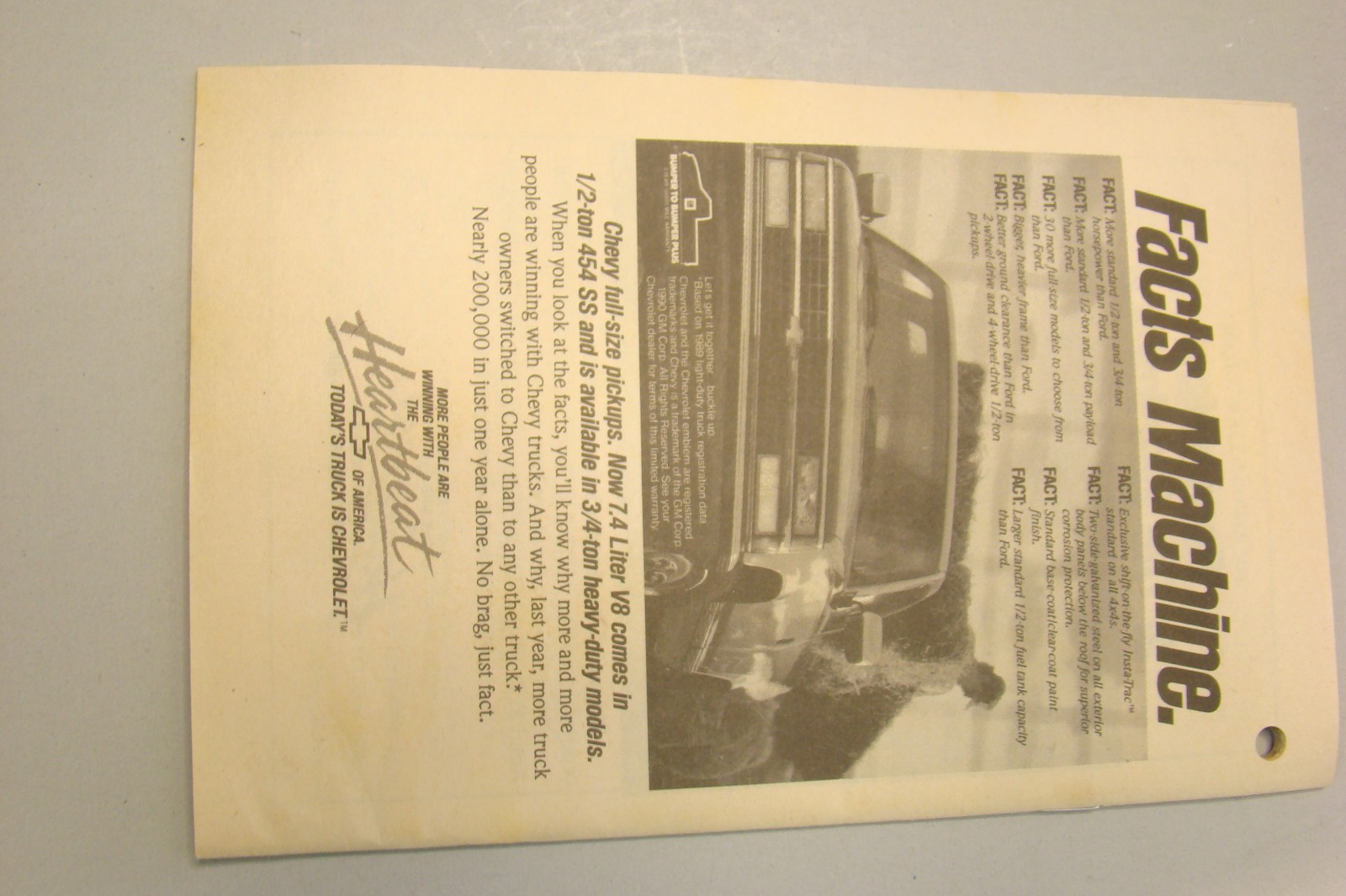 Farmers&rsquo; Almanac 1991 Vol 174 Chevy Trucks 5.5&Prime; x 8.5&Prime;