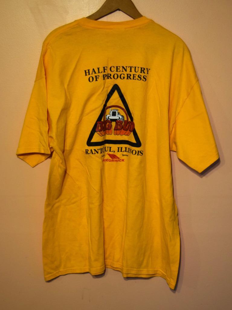 2009 Rantoul Illinois Big Bud McCormick Tractor Half Century Progress T Shirt XL