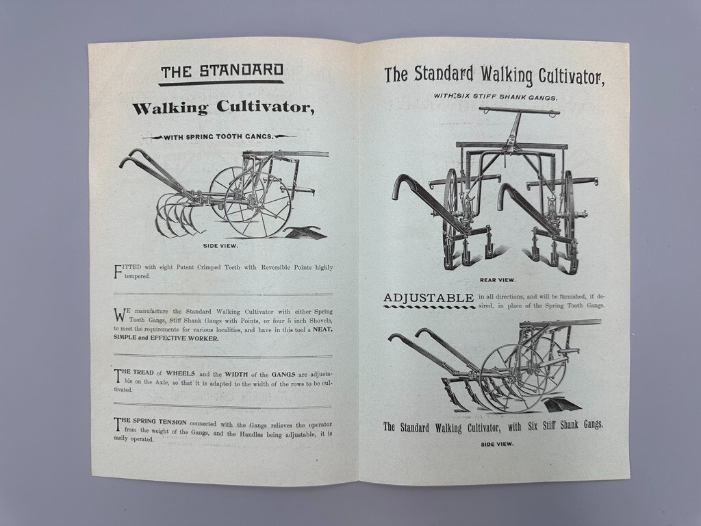 1890s STANDARD CULTIVATOR Harrow FARM Advertising UTICA NY Circular
