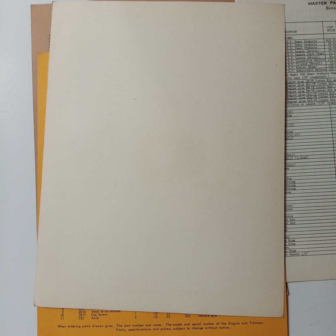 6 Bunton Lawn & Garden Tractors Brochure Redwing, Dilly, Duzmore Flyers Brochure
