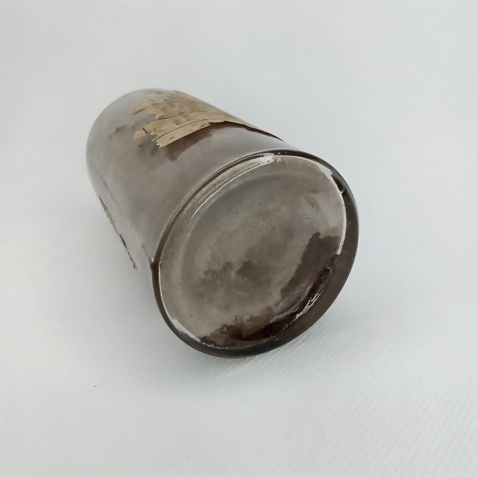 Antique 1920s Veterinary Advertising Glass Bottle With Paper Label New Arrival
