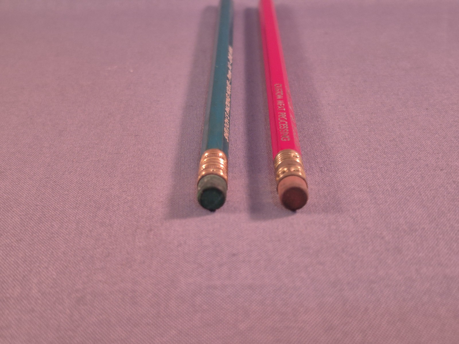 Vintage Pencil Sheldon&rsquo;s Meat Packing House Ovid MI Green Red Advertisement