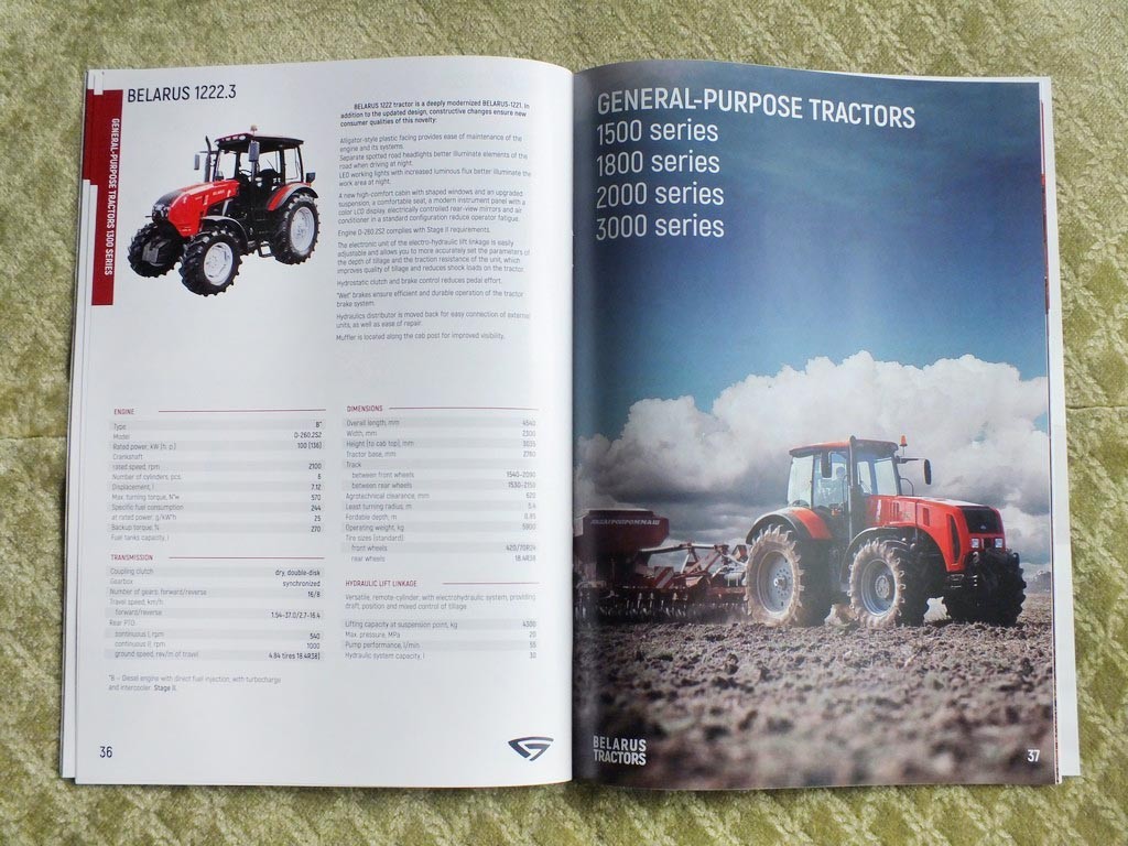 MTZ BELARUS Belarusian Tractor Loaders Brochure Anniversary Limited Catalog 2026