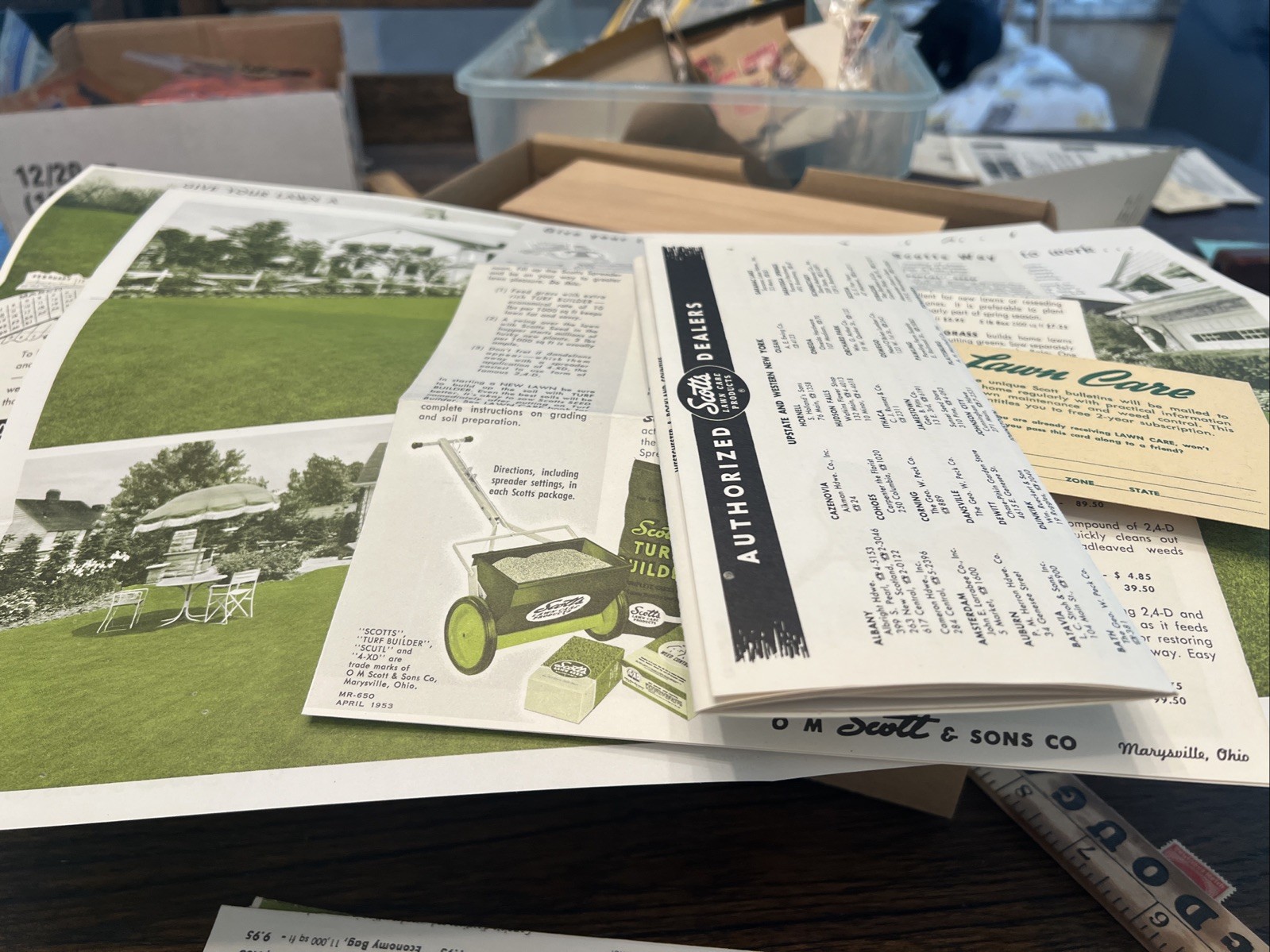 VTG 50’s Lot Scotts Lawn Care Brochures And Bulletins Lawns Mowing Grass Seed