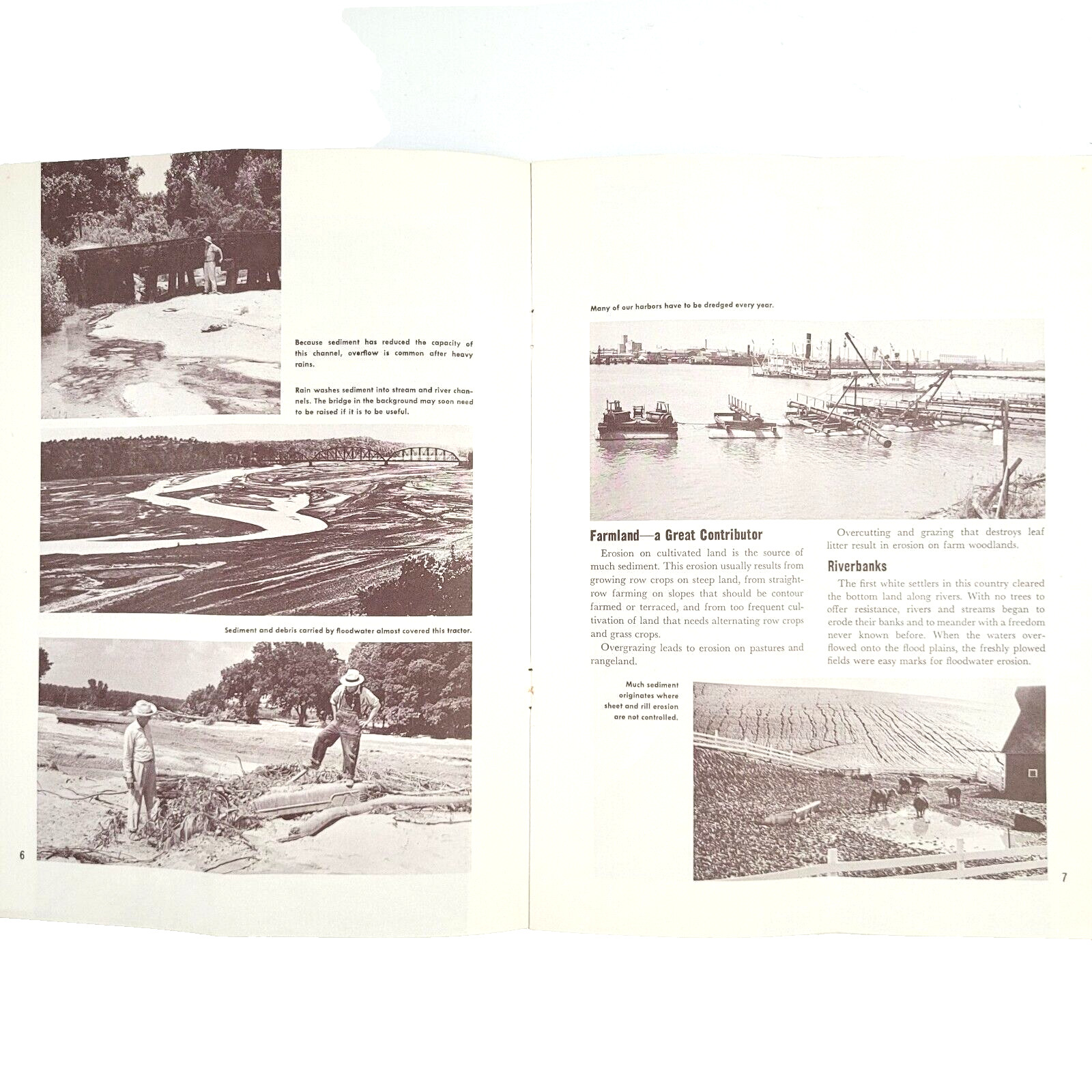 1967 US Department Agriculture USDA Sediment Bulletin 325 Soil Conservation Farm