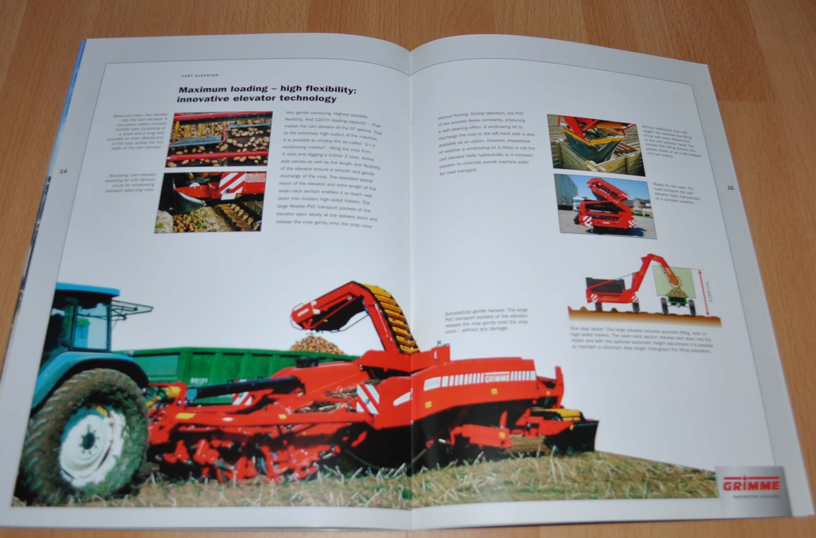 Grimme GT 170 Potato Harvesting Agricultural Brochure Prospekt