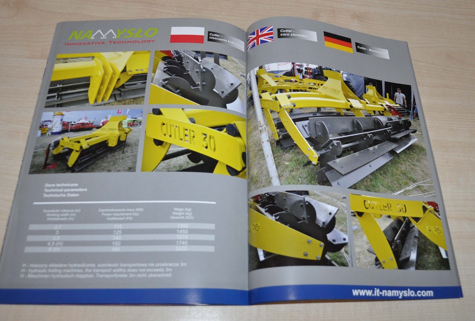 2015 Namyslo Agricultural Machinery Polska Brochure Prospekt