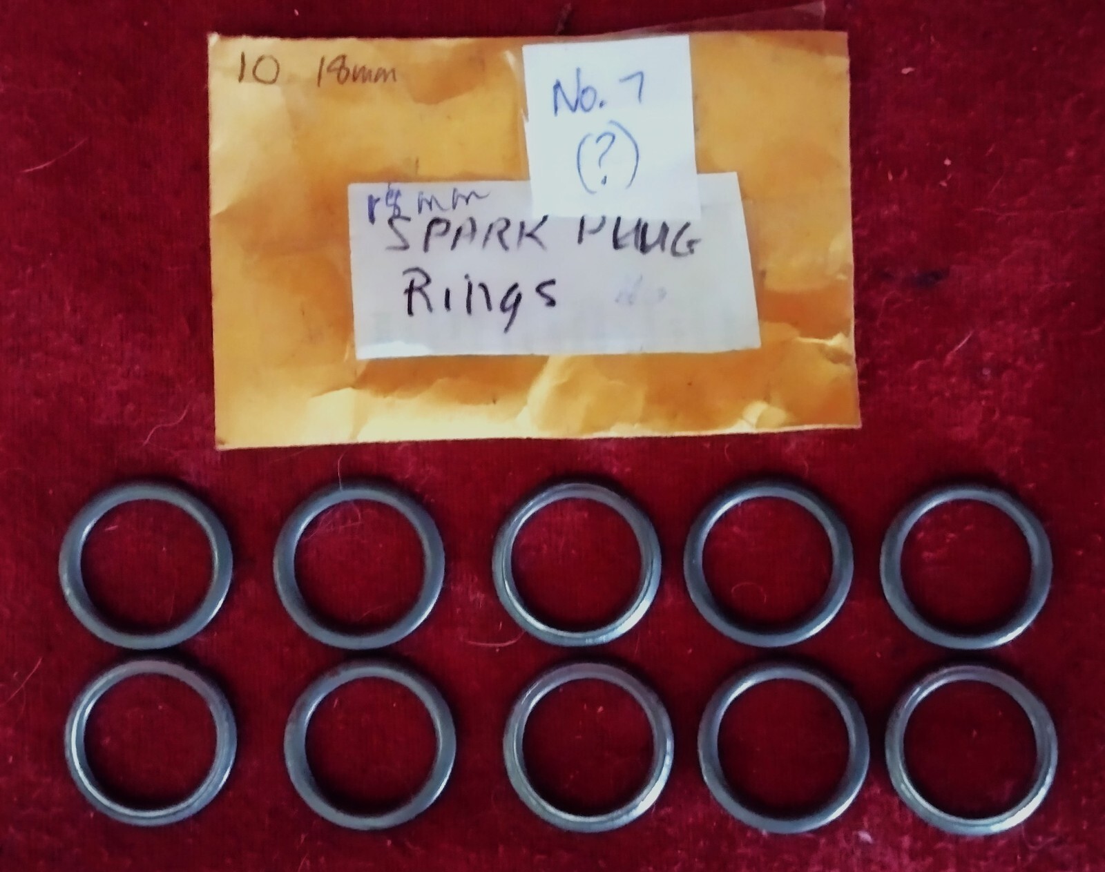 Vintage Champion Spark Plug Washers, or Gaskets Qty. of 10