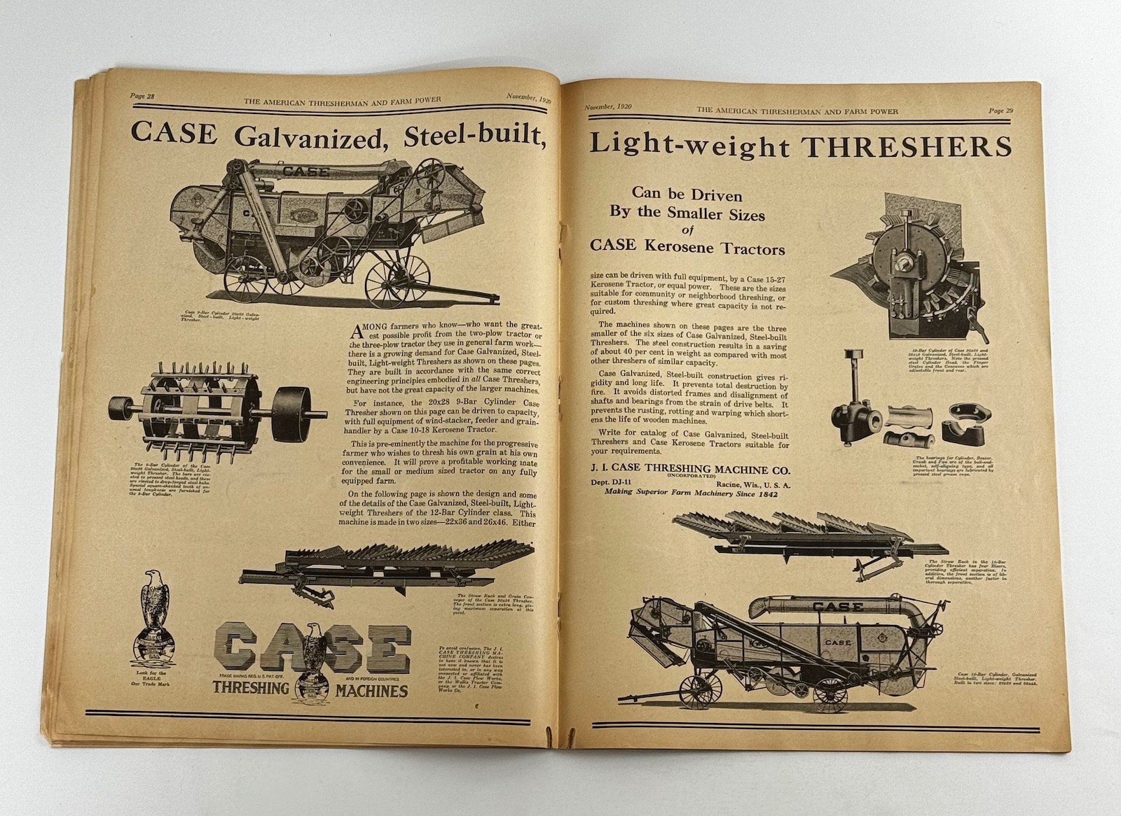 The American Thresherman & Farm Power MAGAZINE November 1920 MADISON, WIS.