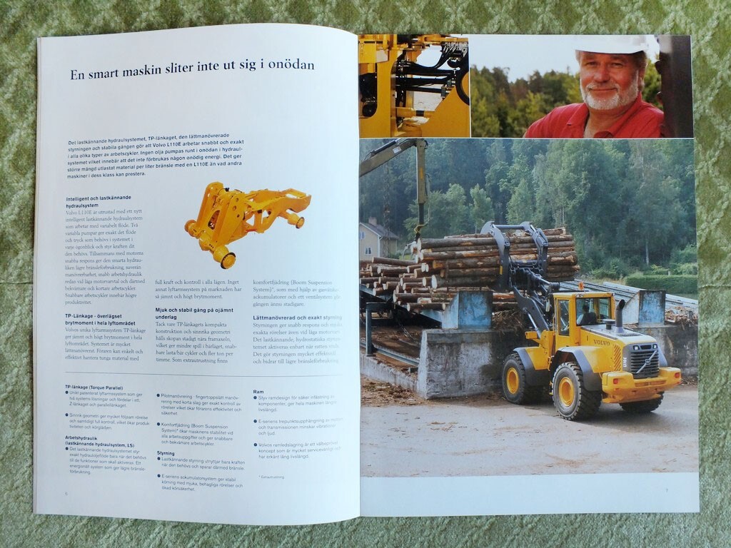 VOLVO BM L110E Wheel Loaders Tractors Brochure Prospekt 2002
