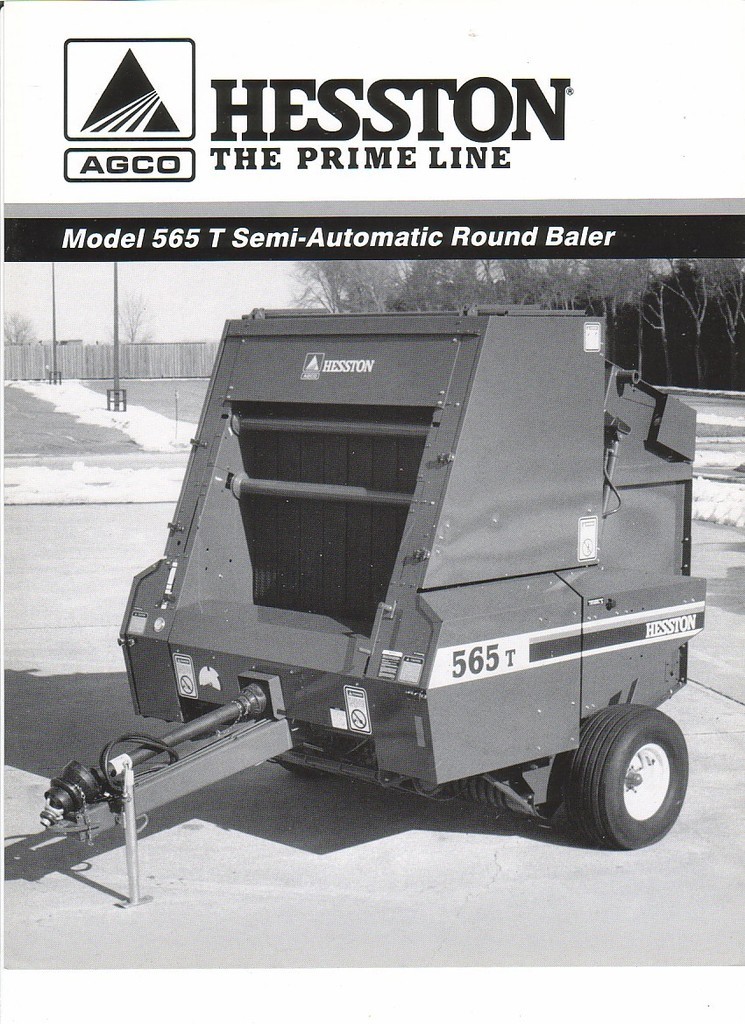 Farm Implement Brochure – Hesston – 565 T – Semi Auto Round Baler – 1993 (FB281)