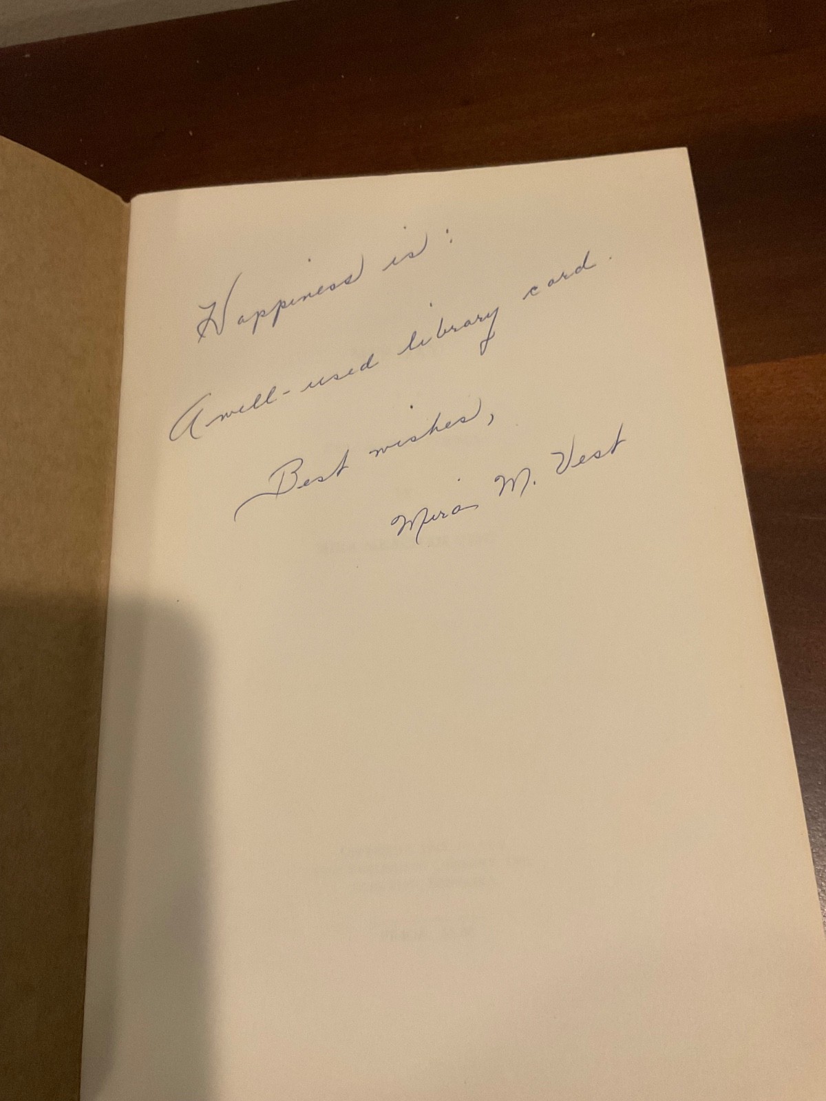 Poetry booklet “Mi’s Day” by Mira Meacham Vest of Schuyler Nebraska 1947, SIGNED