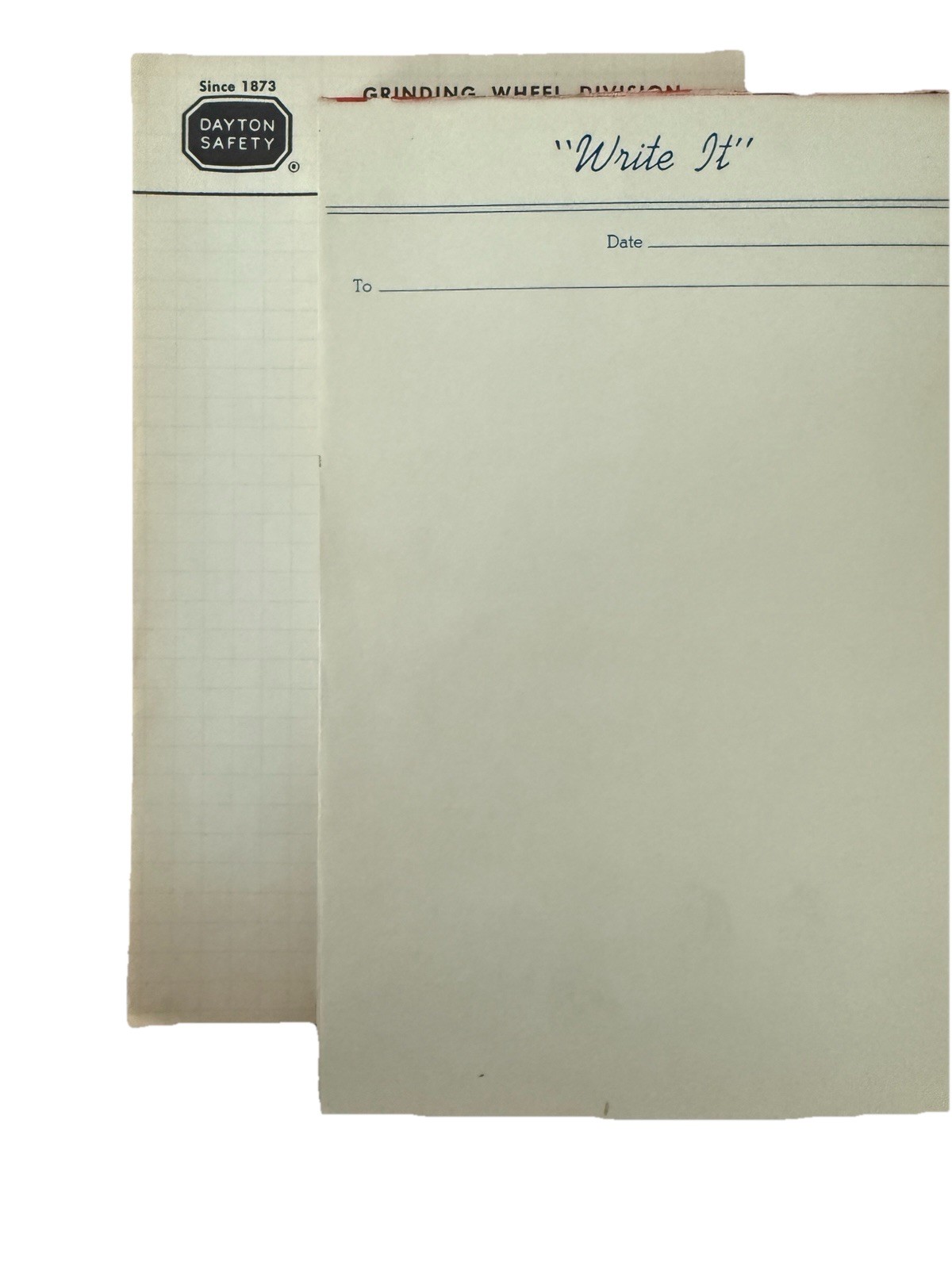 VTG Detroit Industrial Memo Pads Lot Dayton Safety Grinding Wheel & Write It NOS