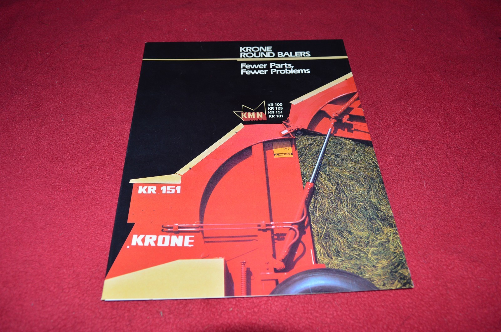 Krone KR 100 KR 125 KR 151 KR 181 Round Baler Dealer&rsquo;s Brochure LCOH