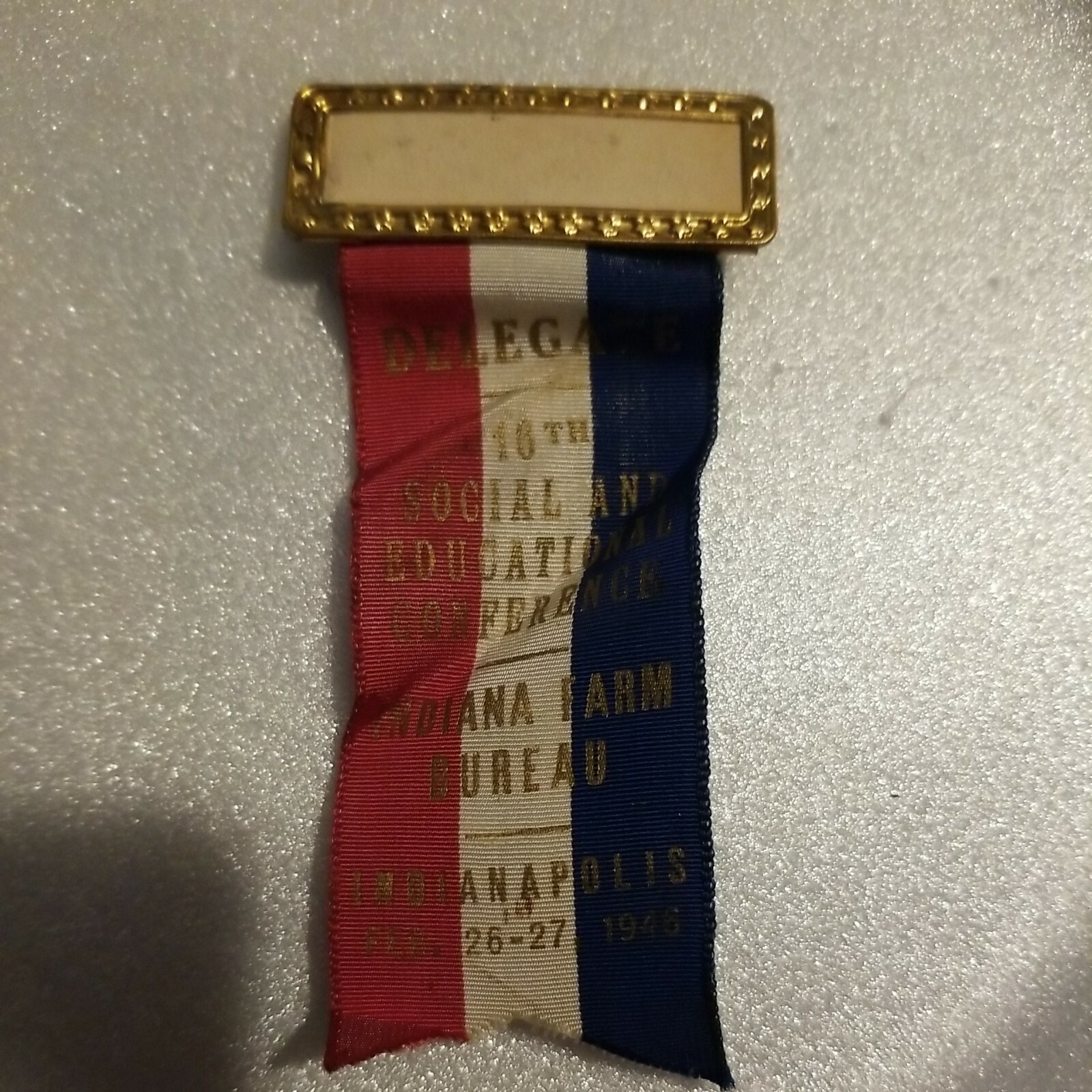 Vintage, Delegate 16th Social And Educational Conference Indiana Farm Bureau