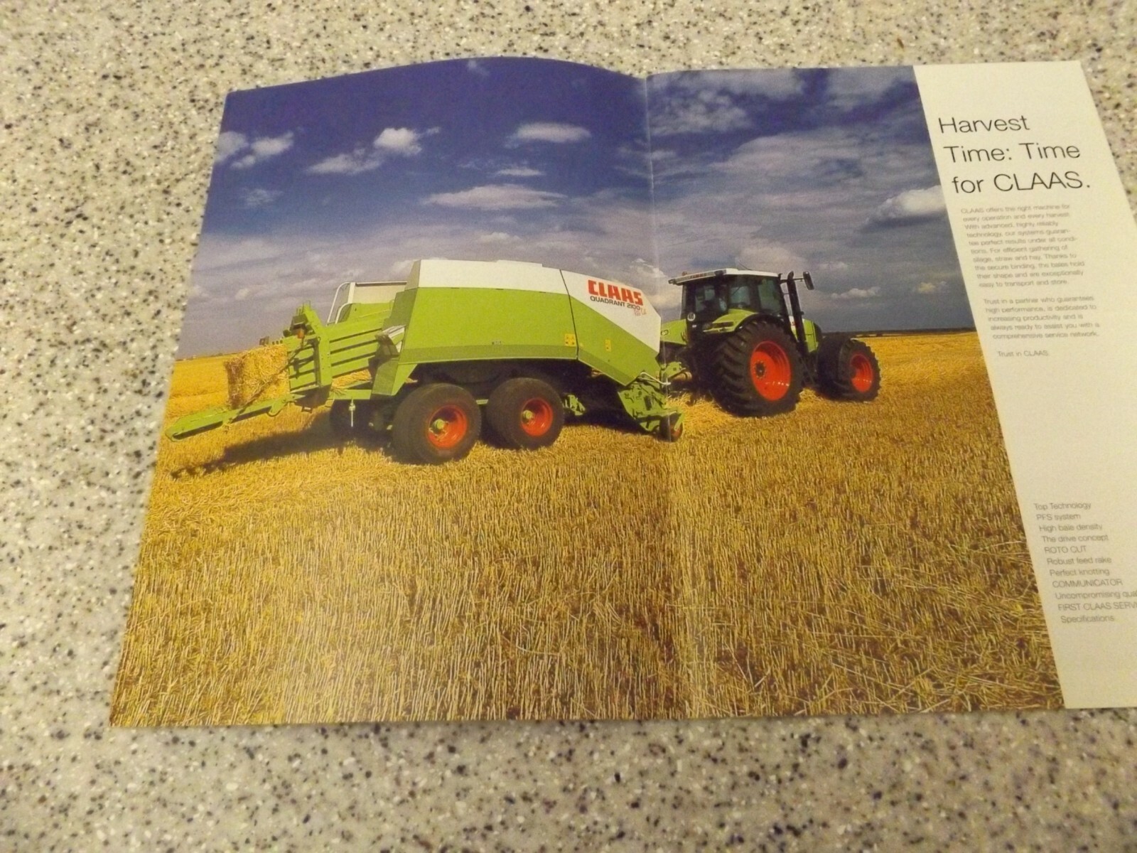 CLAAS QUADRANT 2100 DRY HAY / 2100R / 2100 RC, LIT # 10 2006