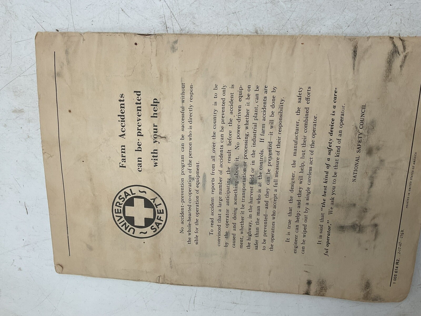 1947 McCormick Deering 2 Harrow Specs Agricultural Instruction Manual Parts List