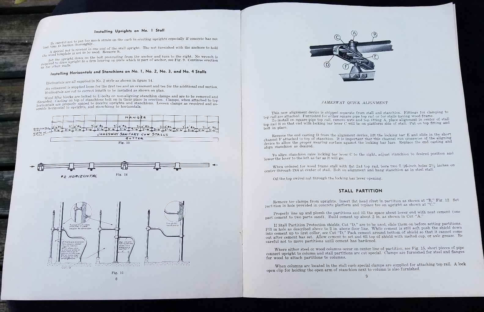 1951 Directions for Erecting James Stalls James Mfg Co Mt Joy Fort Atkinson Farm