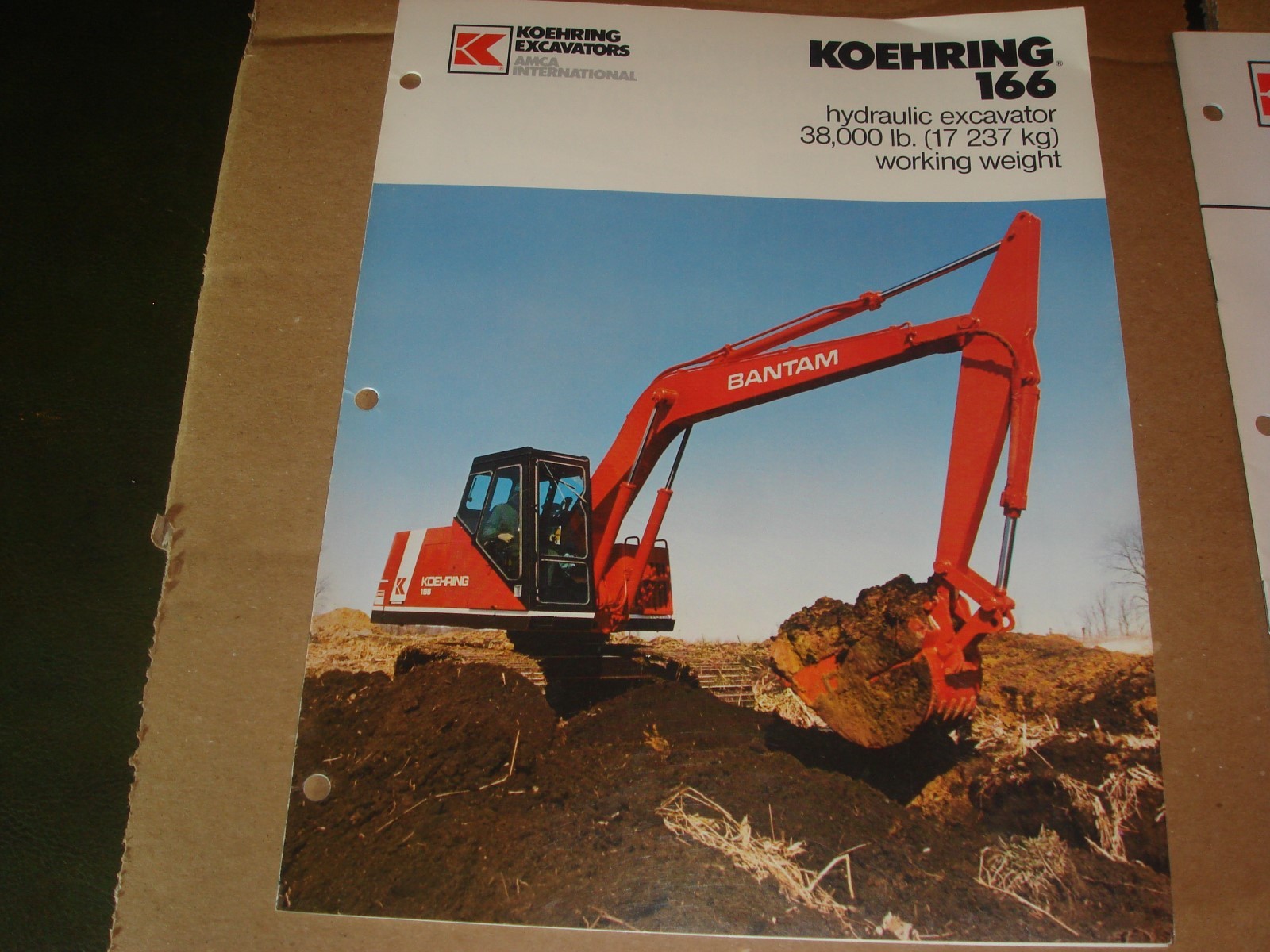 Koehring 166 Excavator Dealers Sales Brochure Pamphlet