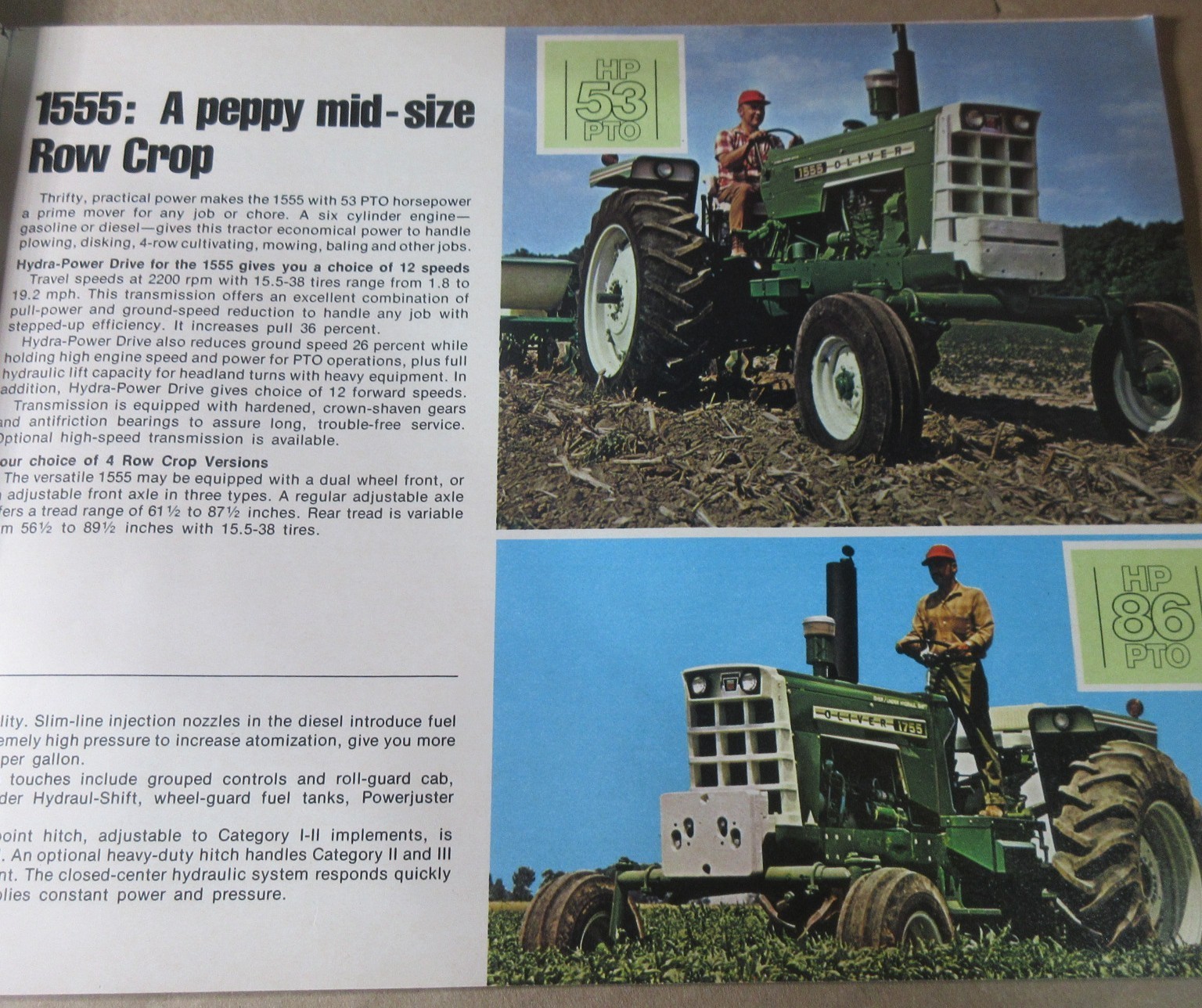 VINTAGE WHITE FARM EQUIPMENT 1975 FARM EQUIPMENT LINE BROCHURE FIELD BOSS Oliver