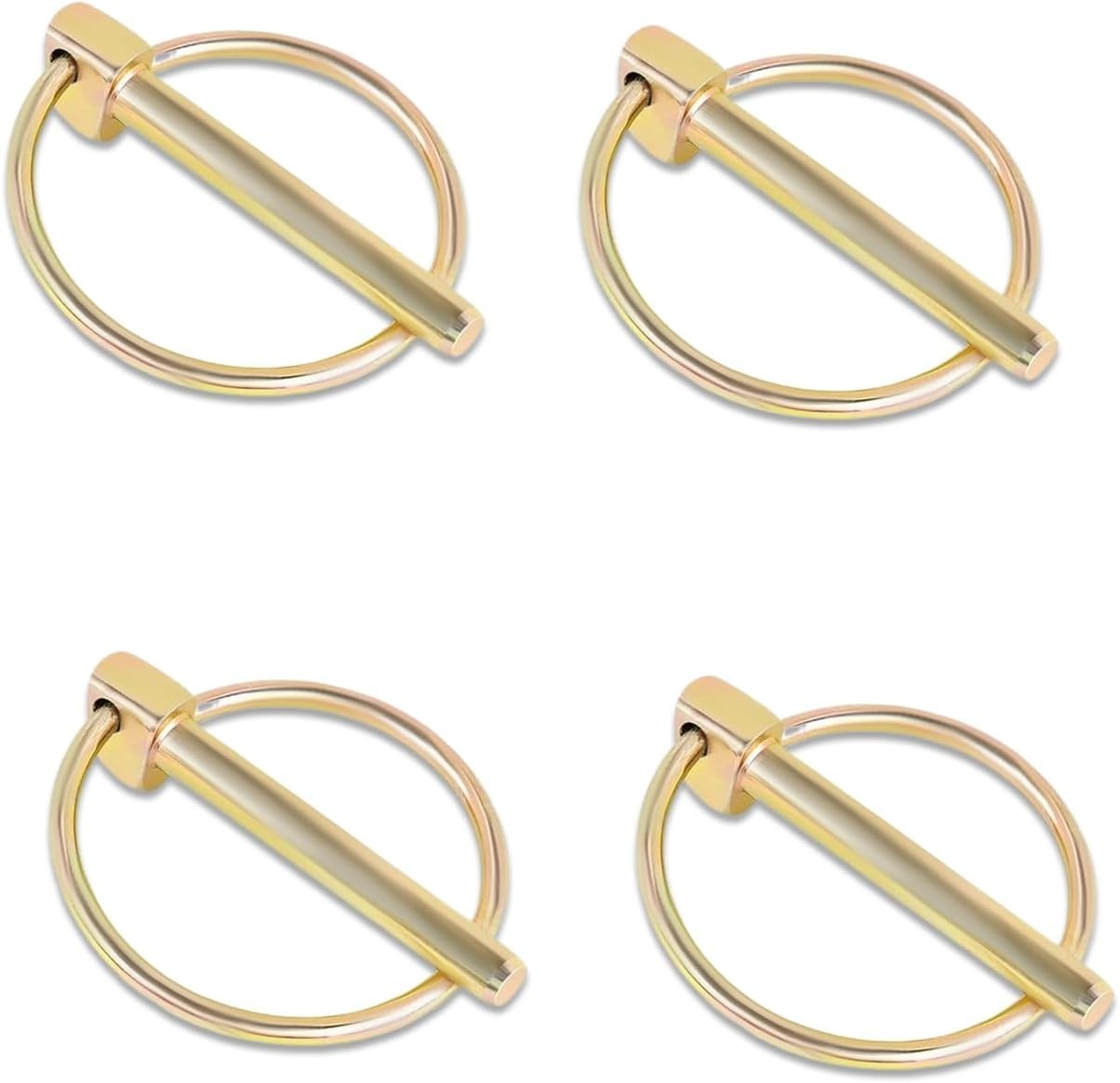Versatile 4-Piece Trailer Lynch Pin Assortment for Agricultural & Transport Use