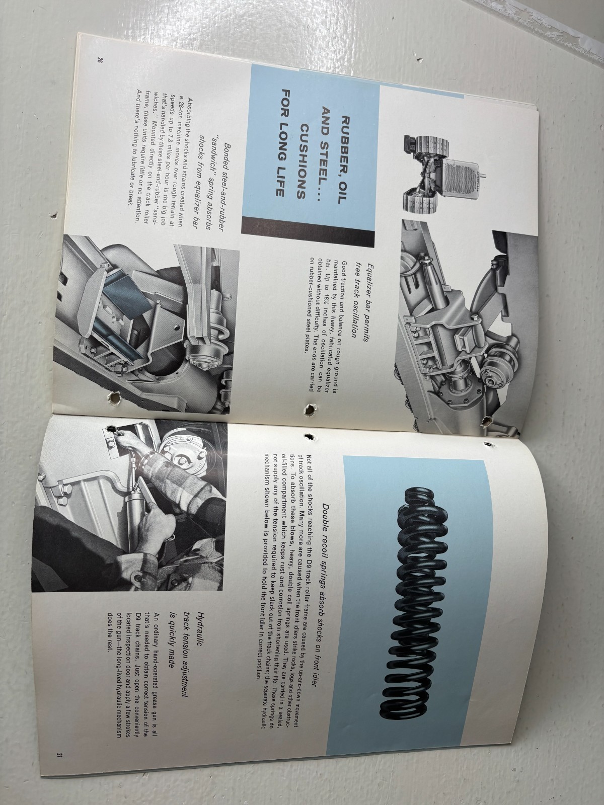Caterpillar The Cat D9 Series D Tractor Brochure 1956 Vintage 31 Pages