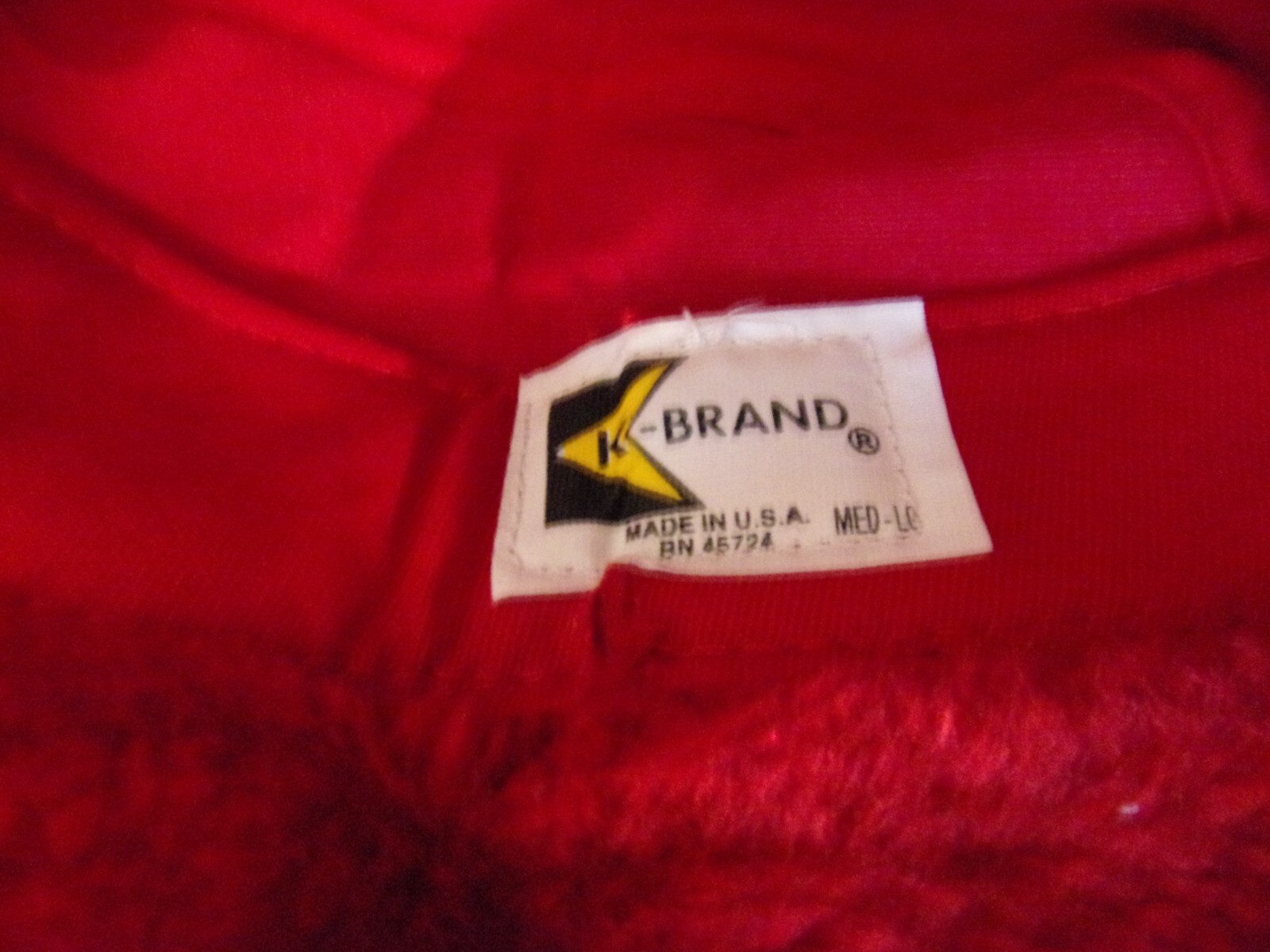 VTG ~ « Peoples Bank & Trust » K-Brand Fuzzy Ear Flap Trucker/Farmer Cap Med-Lg