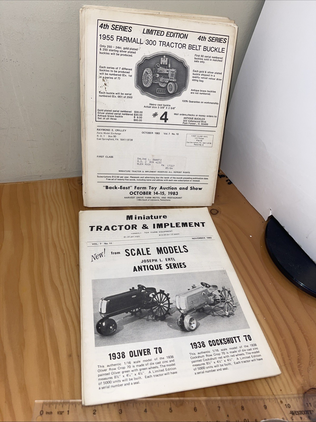 Vintage Miniature Tractor & Implement Magazine Lot Of 12 June 1983 To May 1984