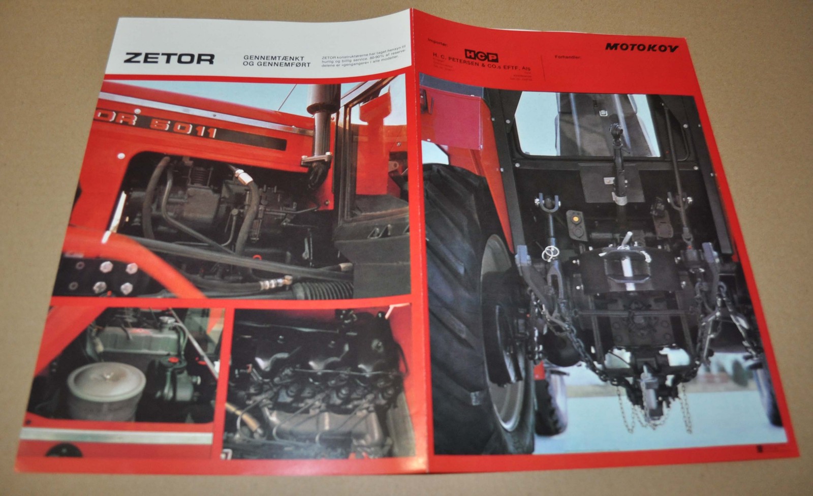 1981 Zetor 5011 Tractor Specification Brochure Prospekt DK
