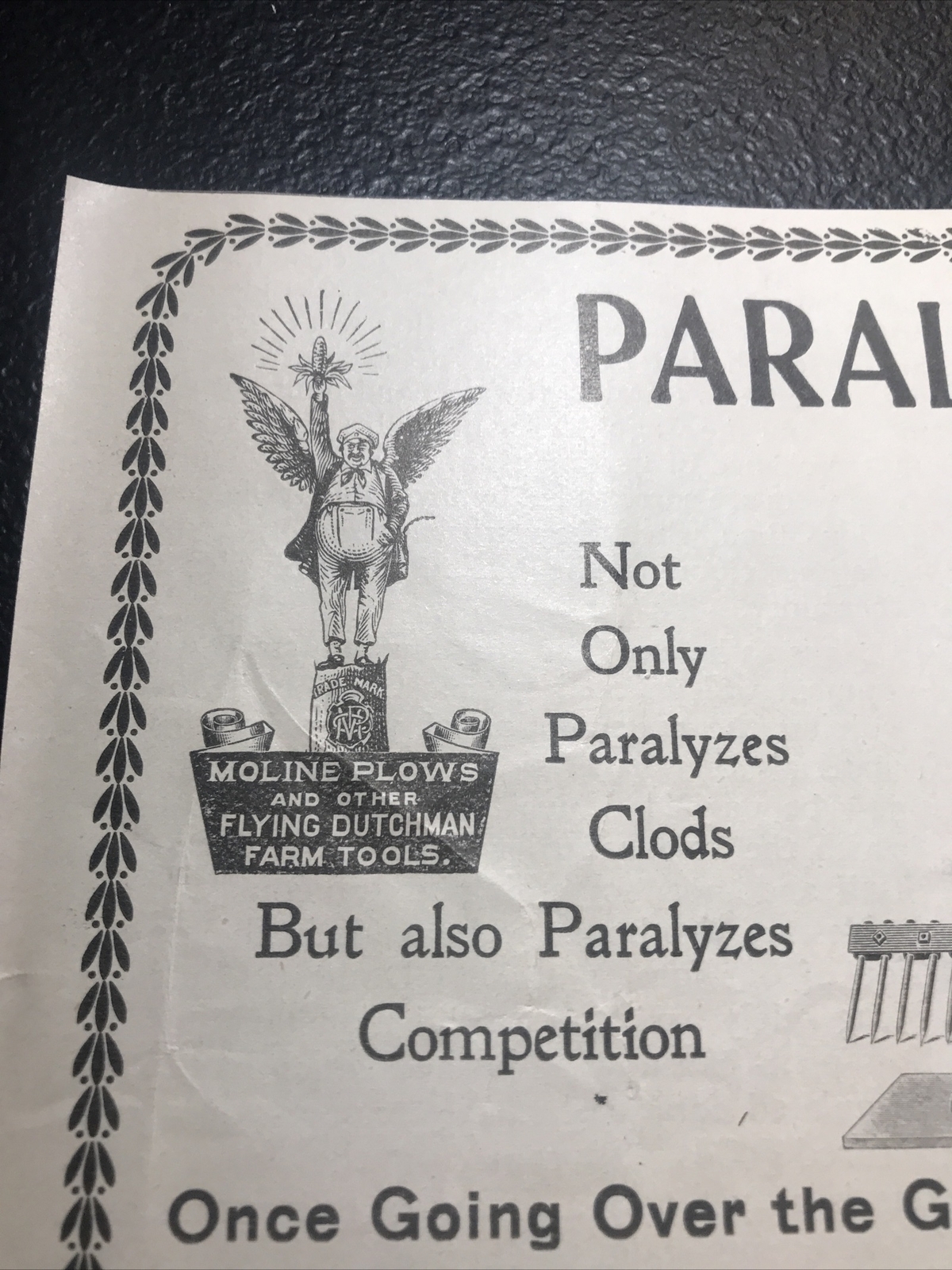ORIGINAL 1900 Moline Plow Co. Farm Advertising – Moline – Illinois