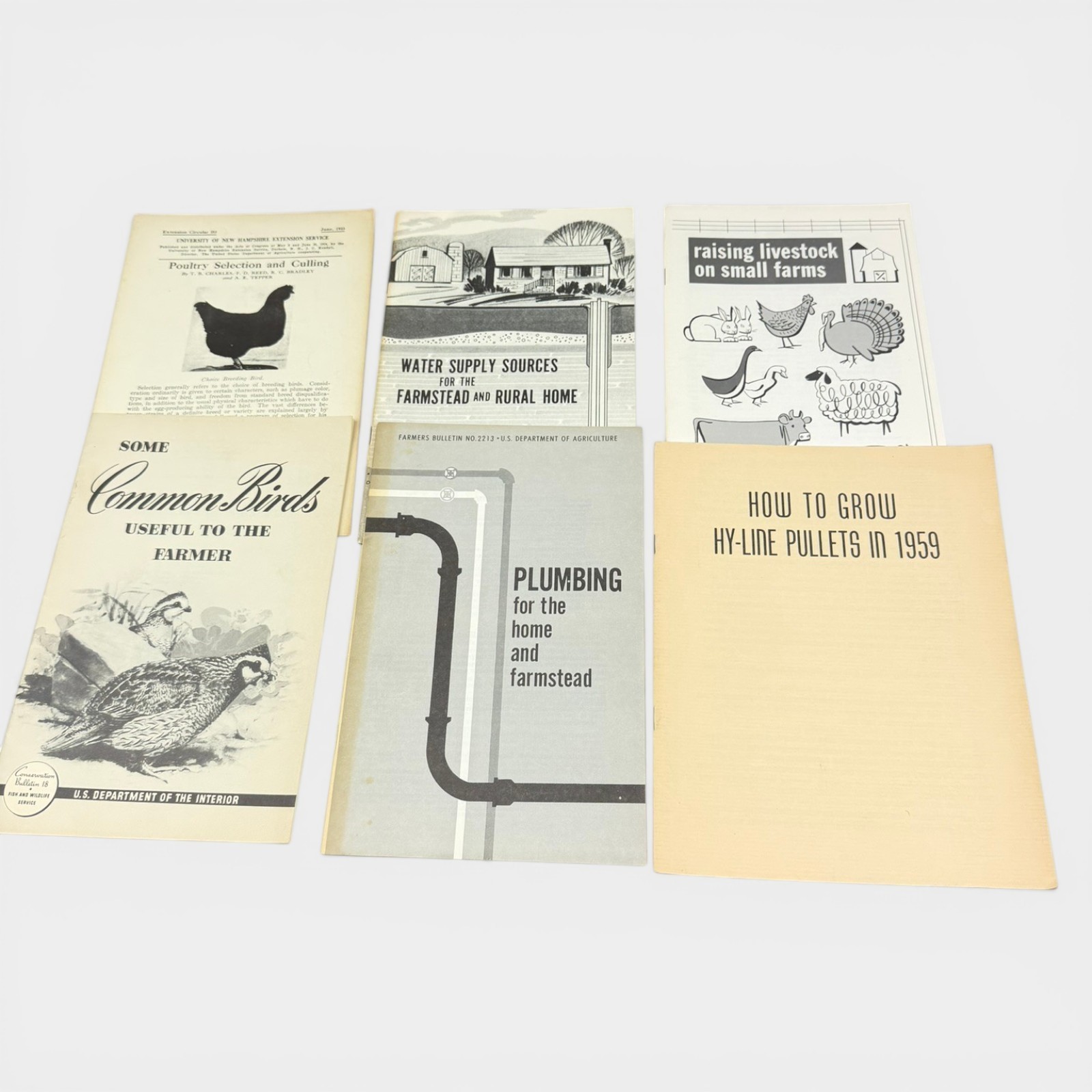 Vintage Farm Pamphlet 31 Agricultural Bulletins Homesteading Livestock 30s-70s