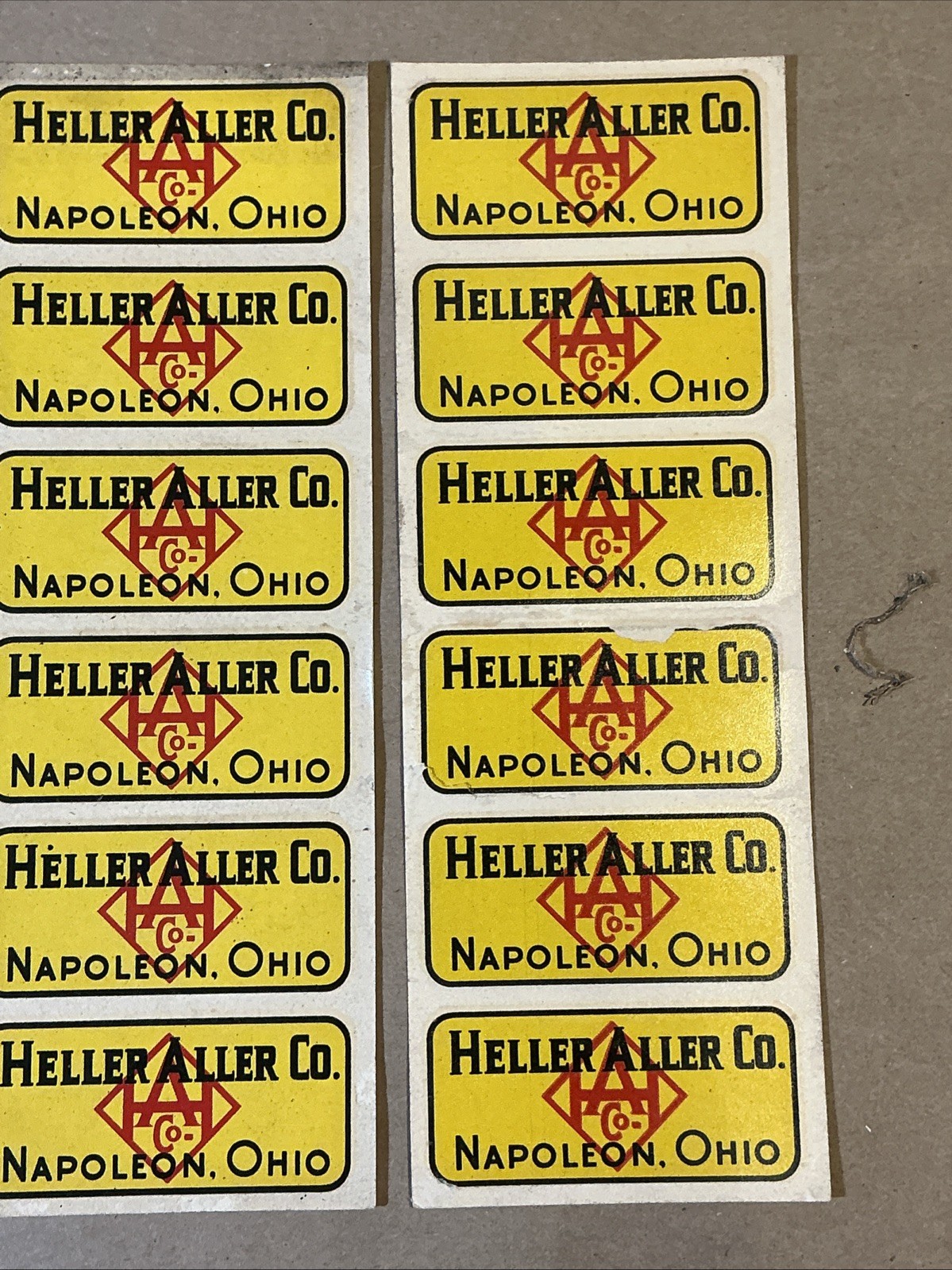 Group Of 7 Heller Aller Co. Brochures 1950s And Before Napoleon Ohio INV-P1162