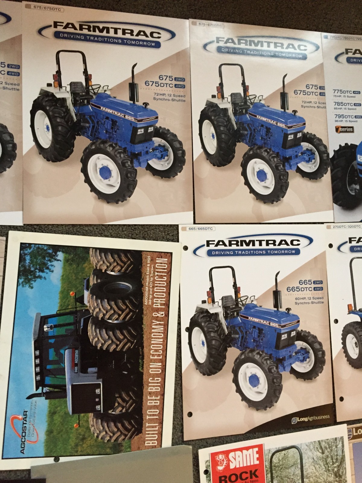 MASSIVE Lot of 113 Mixed &Rare tractor & equipment brochures Literature