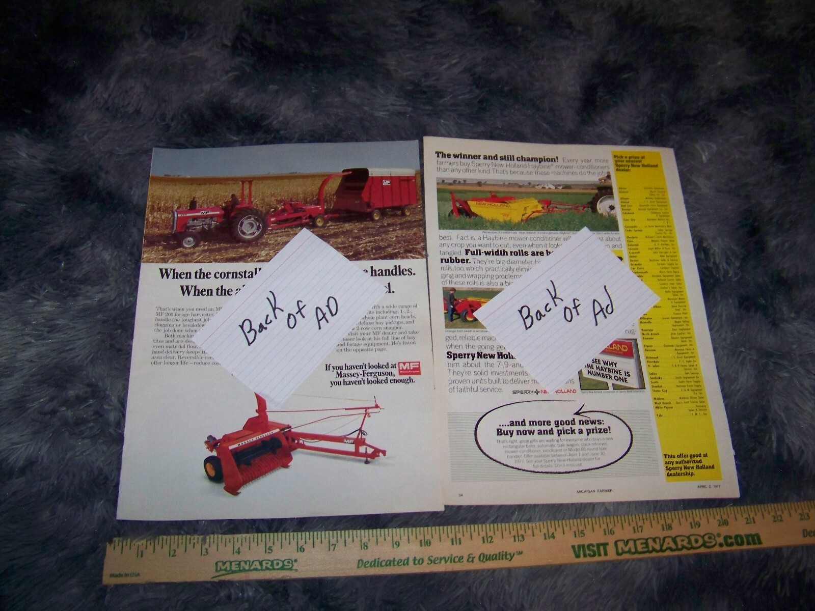 Stauffer Eradicane Farm / Agricultural Print Ad from Magazine Vintage 1977