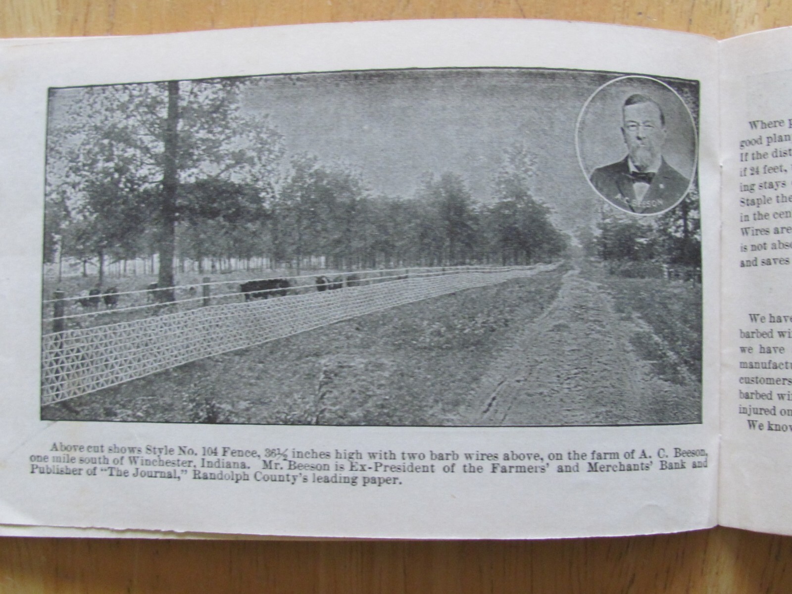 1901 CATALOG BOOKLET COILED SPRING FENCE WINCHESTER INDIANA FARM LAWN GATE