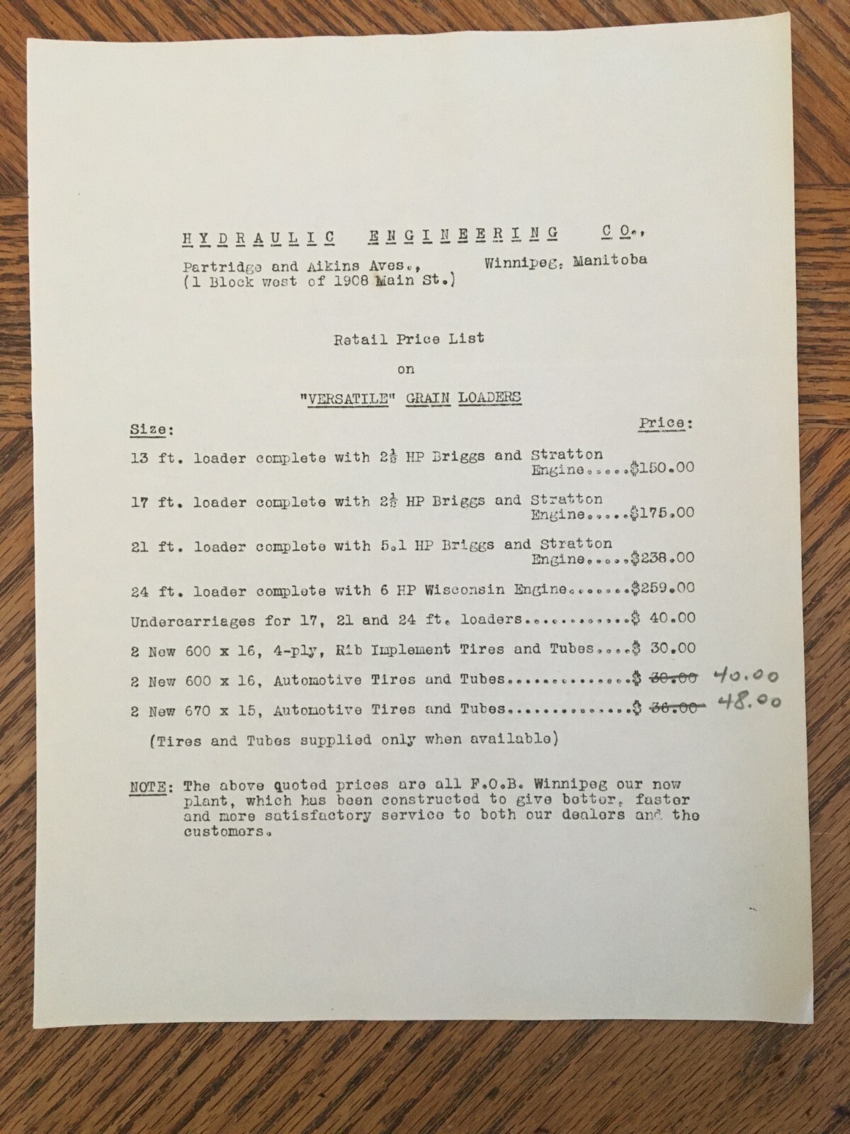 Hydraulic Engineering Farm Machinery Letter Receipt 1952 Kelowna BC Cattle Ranch