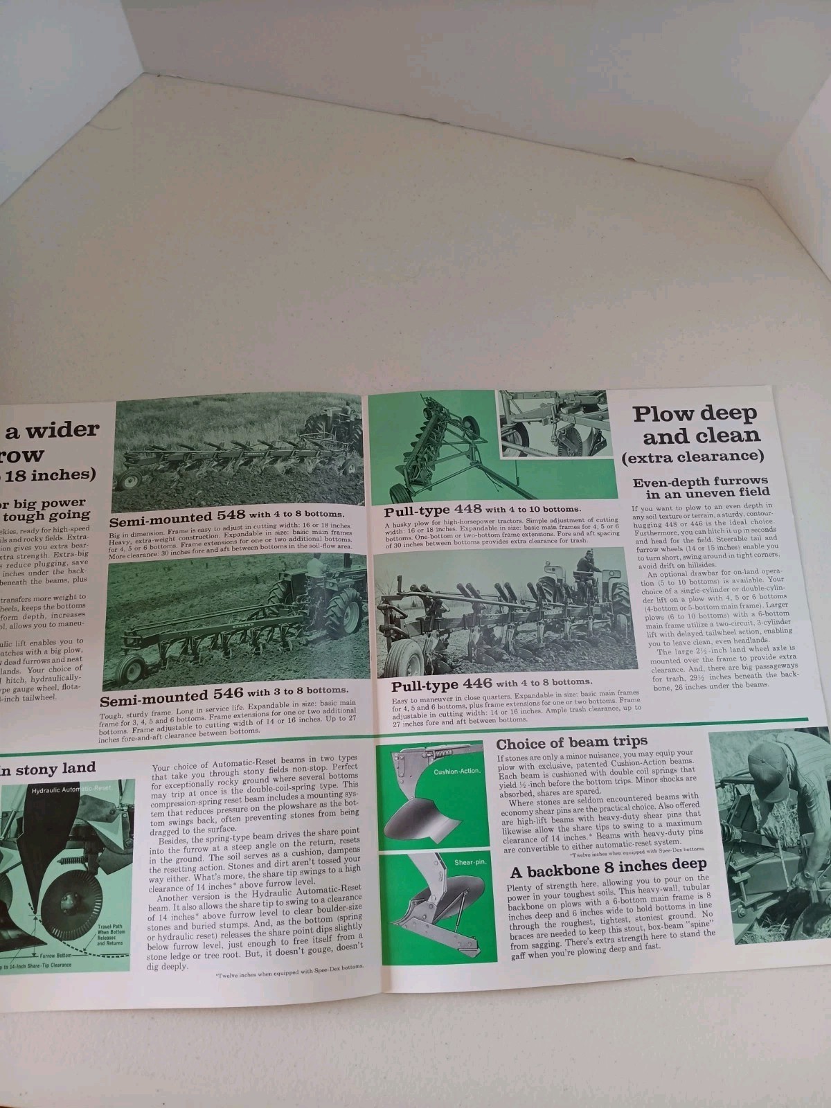 Oliver Plows Semi-Mounted & Pull Types Tractor Dealers Sales Brochure 1972