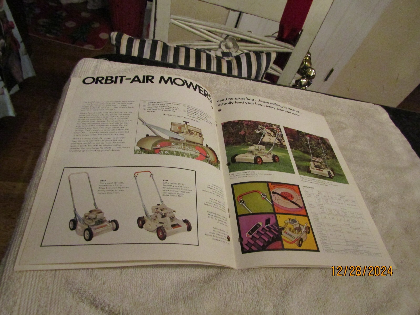 Bolens Sales Brochure Husky Lawn & Garden Tractors Pups Orbit Mowers Mustang
