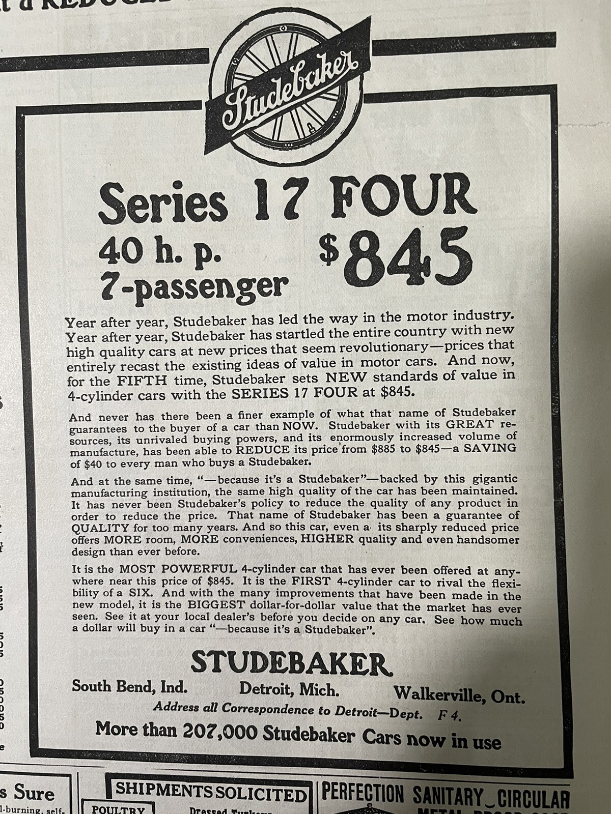 1916 Pennsylvania Farmer Newspaper Vol 39 No 2 Antique advertising Mogul Tractor