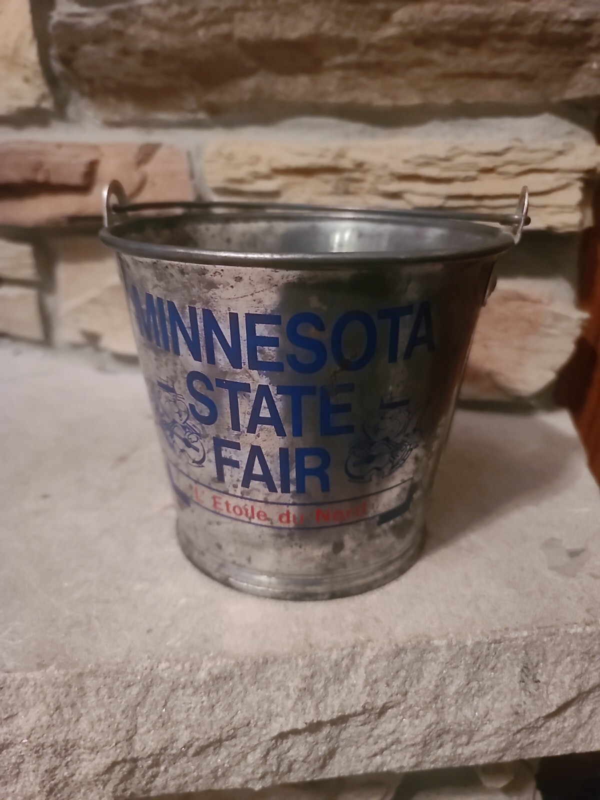 MINNESOTA STATE FAIR 6&Prime; BUCKET PAIL ADVERTISING A W HOLTE SALES ST PAUL