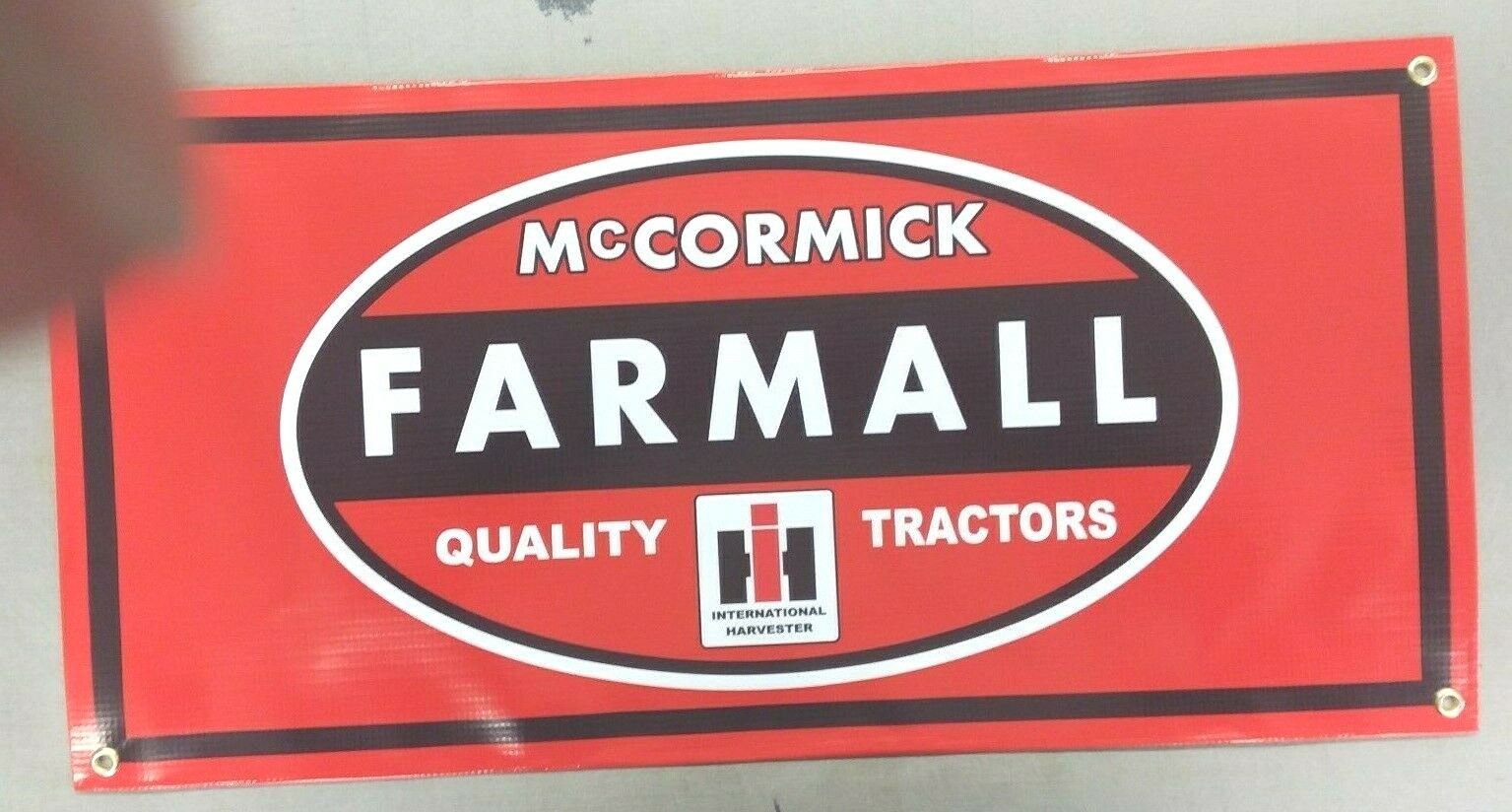 McCORMICK FARMALL TRACTOR BANNER- 24&Prime; X 12&Prime;