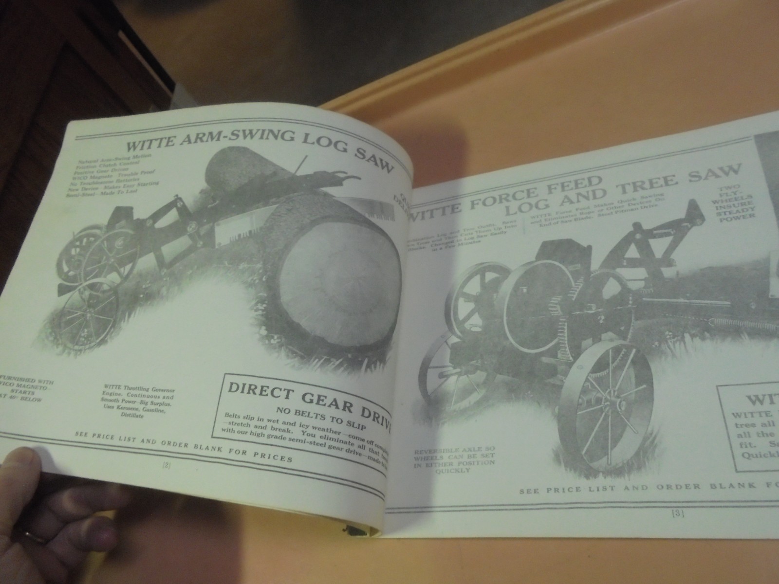 Vintage Reprint of Witte Engine Works Catalog Straight talk on Log and Tree Saws