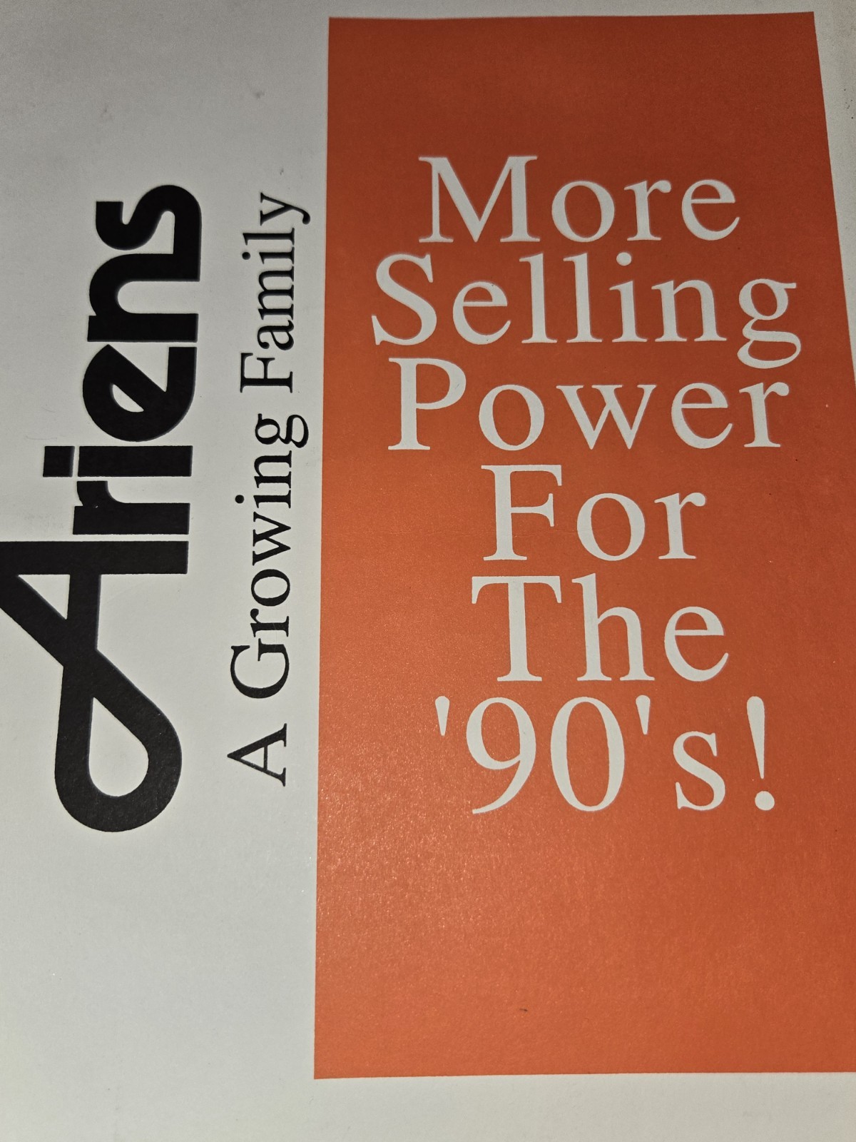 ARIENS POWER MRRCHANT RALLY IV CUSTOMEROLOGY IN THE 90S